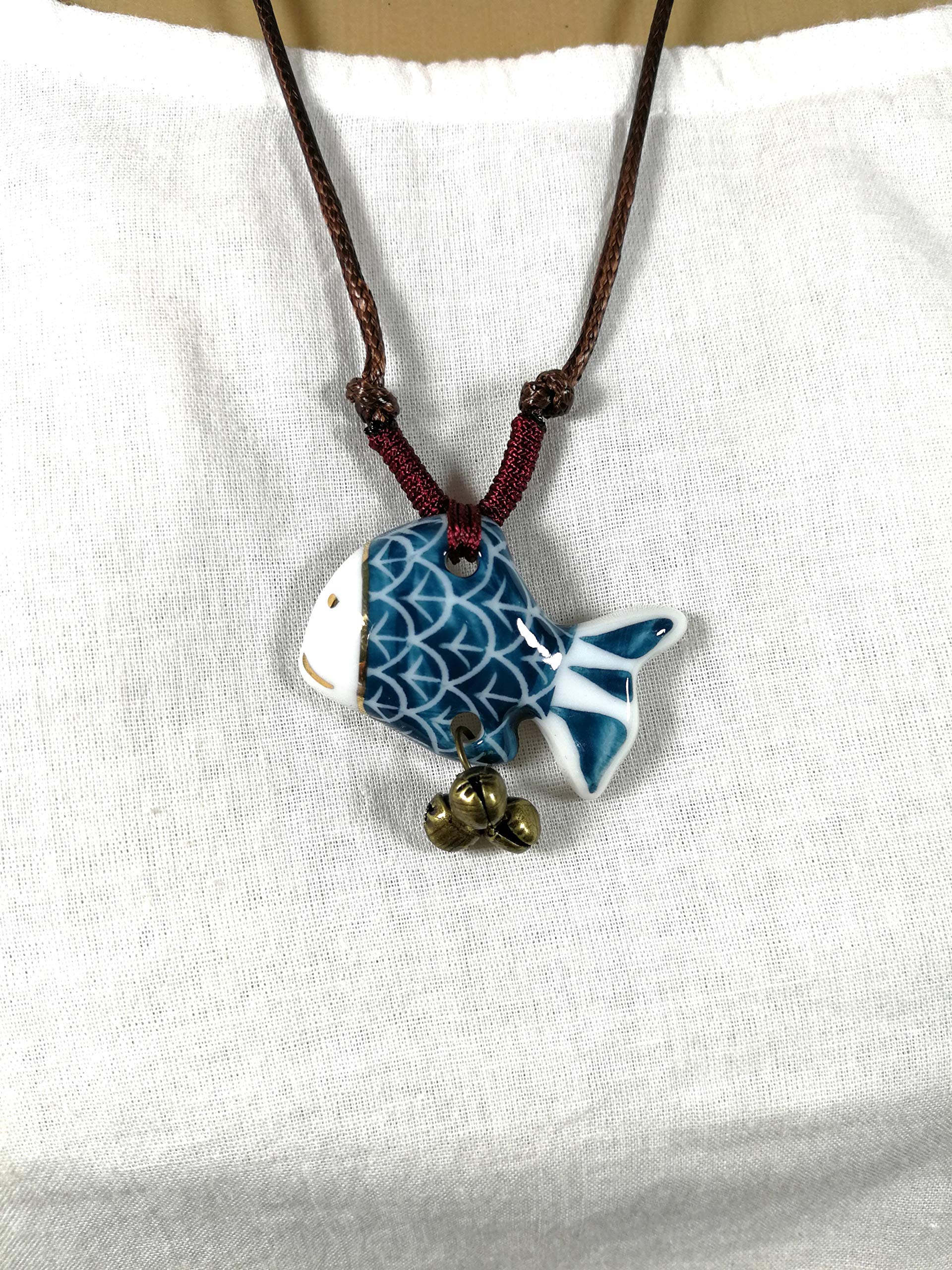 Adorable Animal Ceramic Pendants with Adjustable Cord - Perfect for DIY Jewelry Making, Gifts & Fashion Accessories