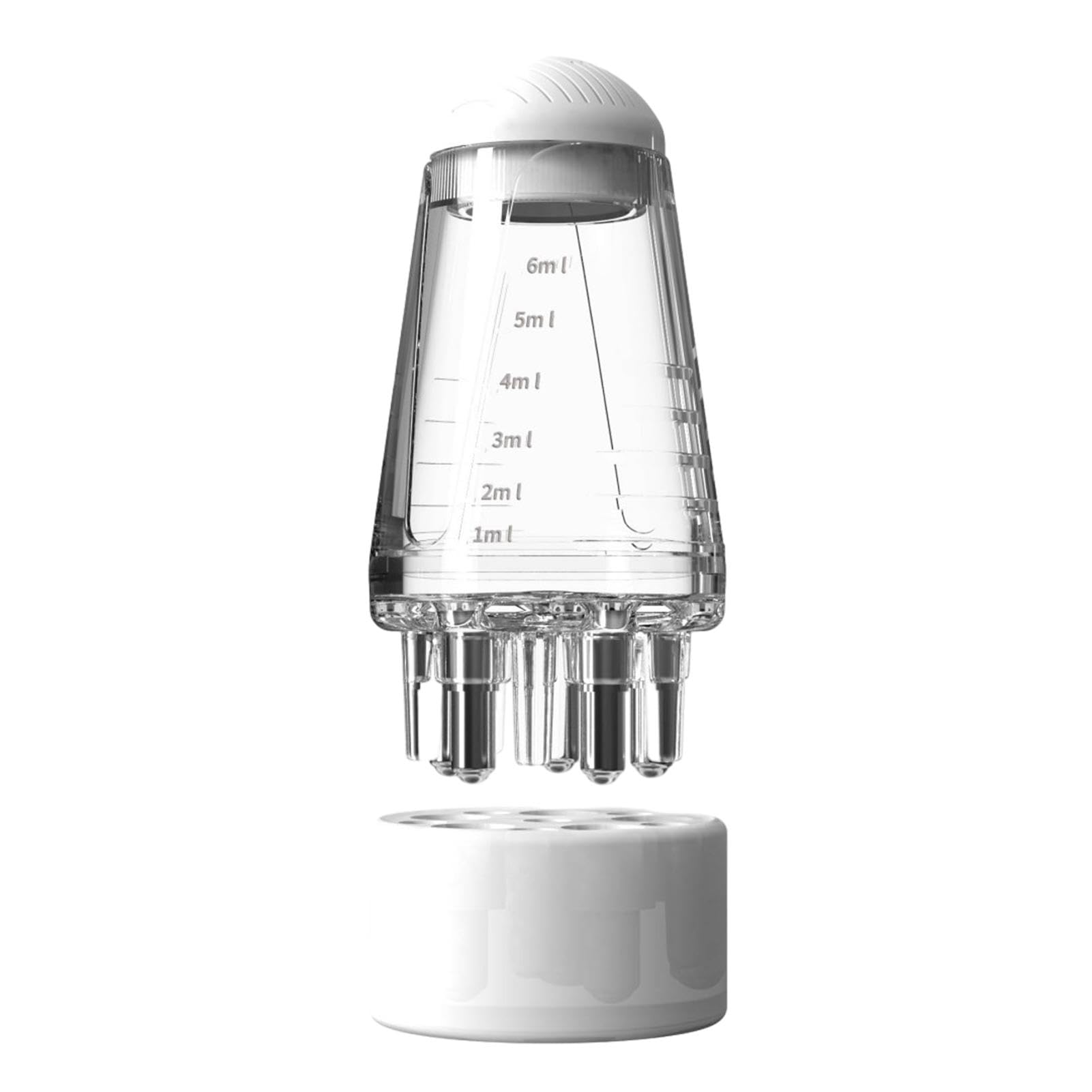 Homfanseec Scalp Applicator Comb - Hair Growth Oil & Serum Applicator with Massaging Ball Tips for Scalp Care - Perfect for Home & Travel Use (White) | Ideal for Applying Hair Treatments, Essential Oils & Liquid Serums