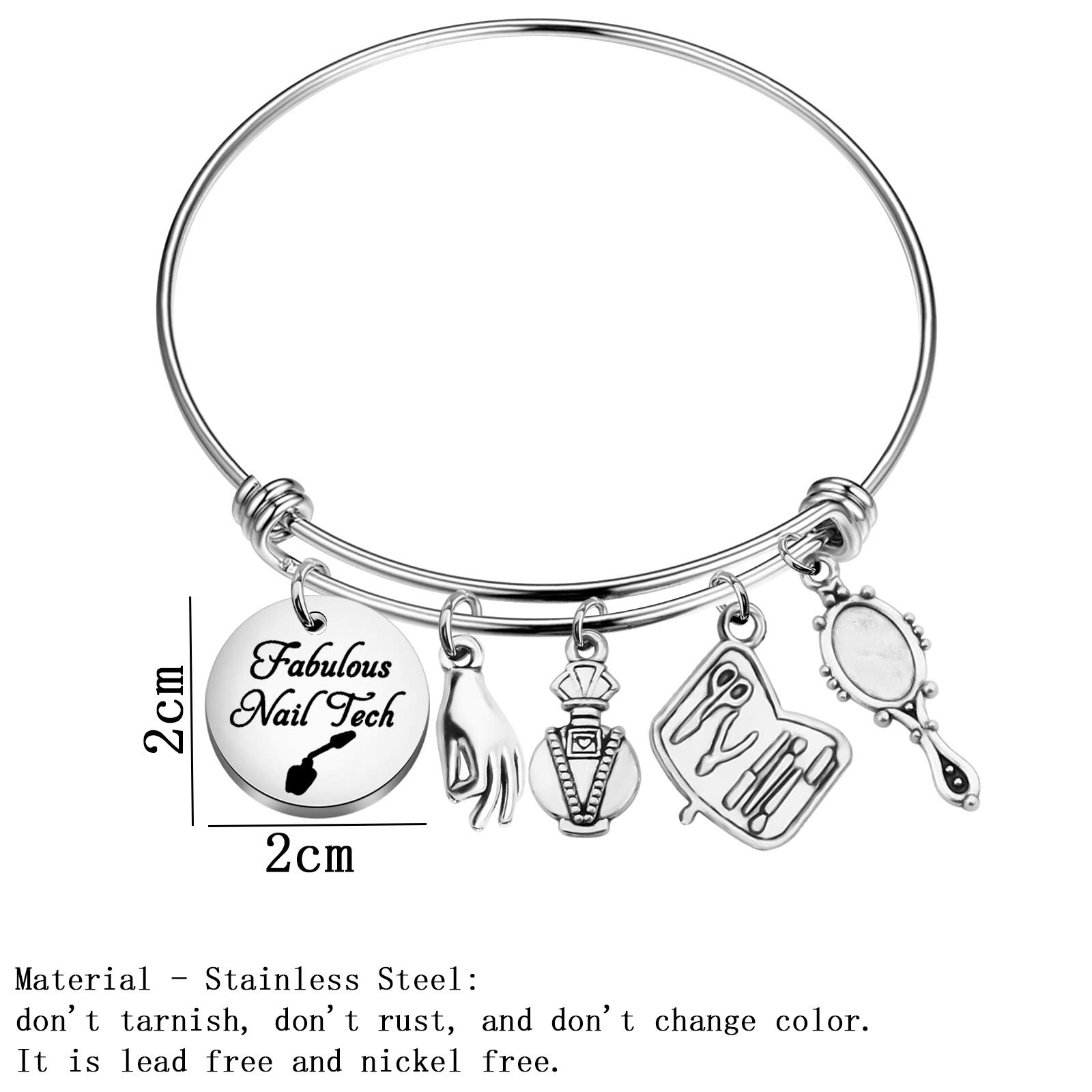 TGBJE Stylish Manicurist Bracelet - Perfect Gift for Nail Technicians, Nail Artists & Beauticians - Ideal for Graduation & Professional Use in Salons