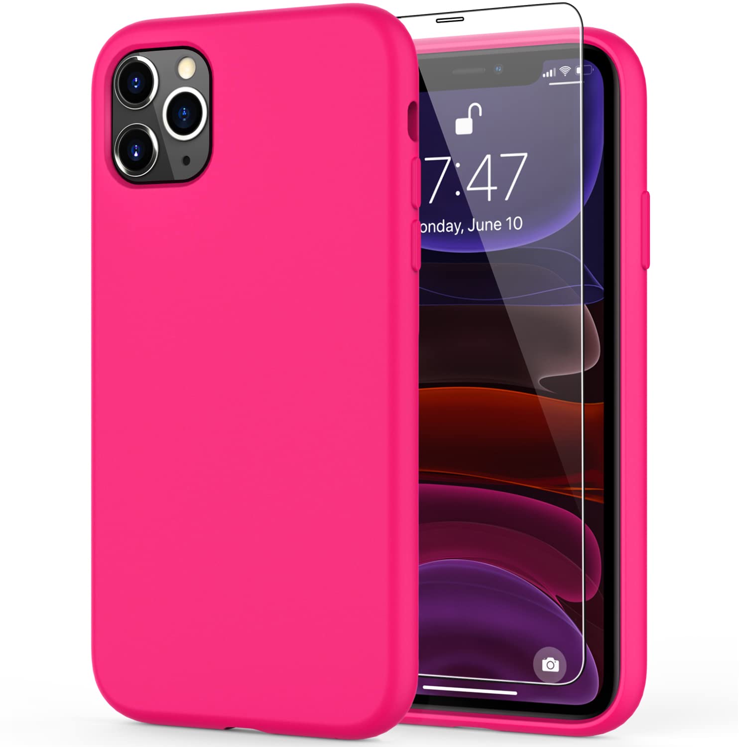 DEENAKIN iPhone 11 Pro Max Case with Screen Protector - Slim Shockproof Silicone Gel Cover for iPhone 11 Pro Max 6.5