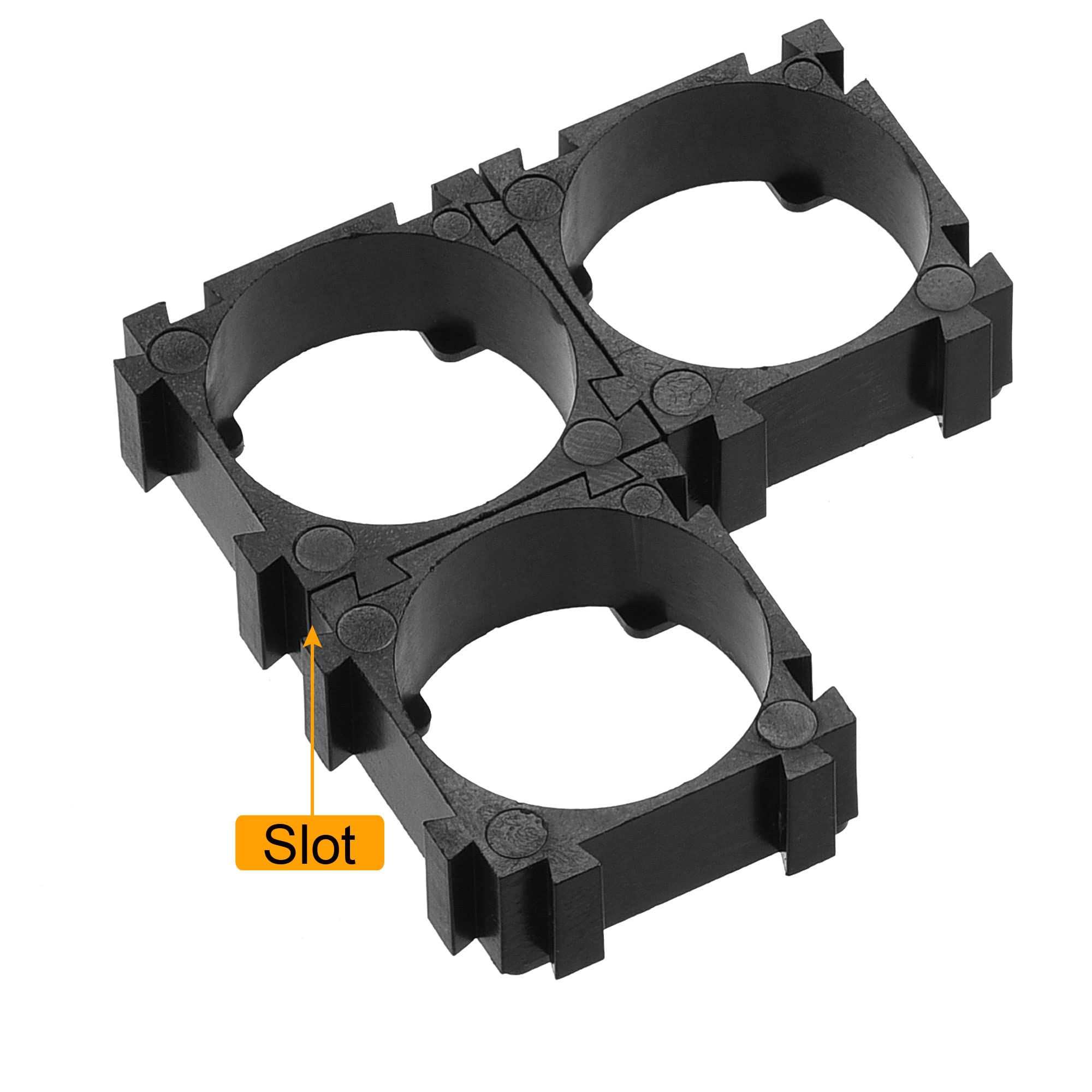 MECCANIXITY 18.4mm Battery Holder Bracket - 100 Pcs DIY Battery Pack Kit for 18650 Cells | Perfect for Robotics, Flashlights, and Electronic Projects