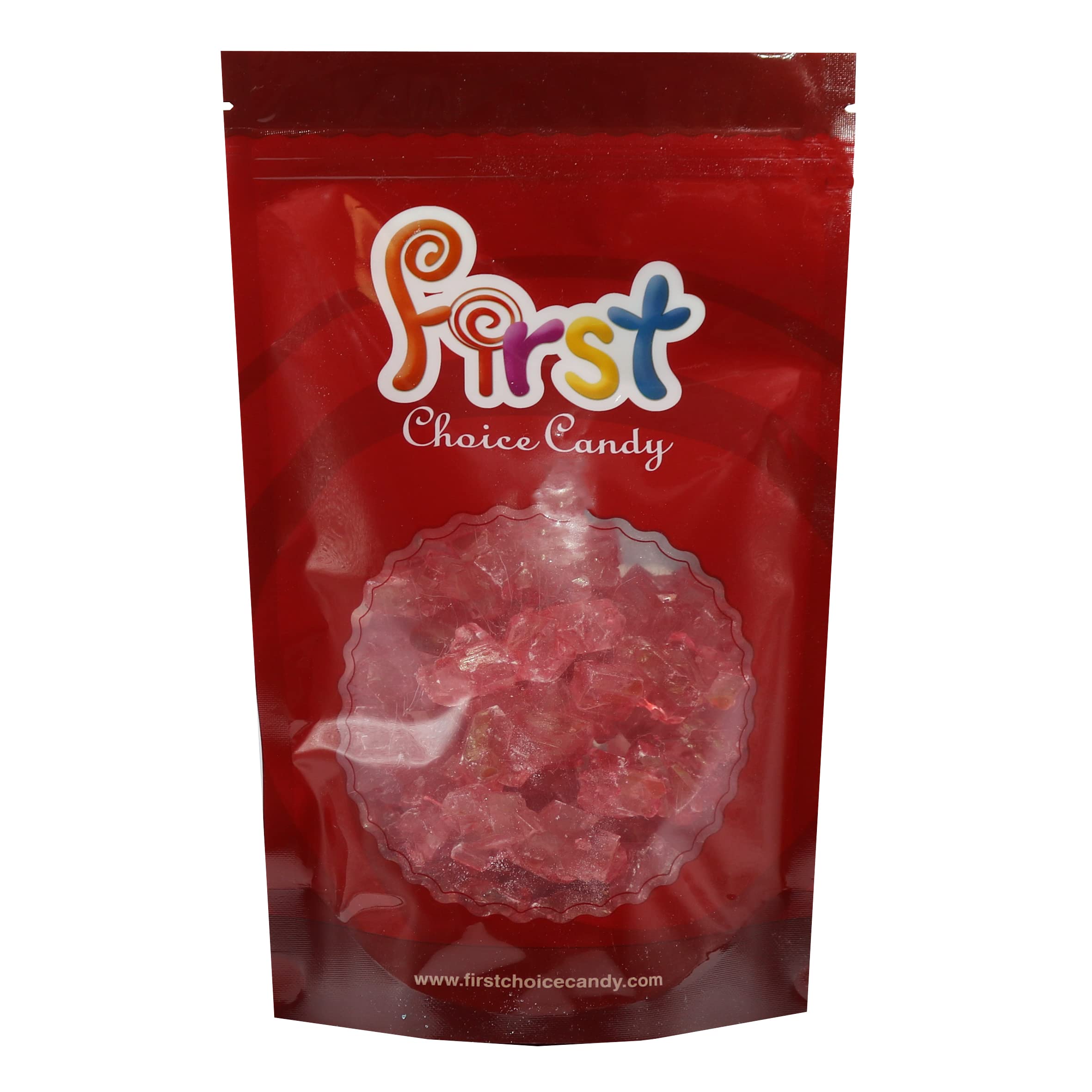 FirstChoiceCandy Rock Candy Strings - 1.5 Pound Bulk Bag (Red Strawberry Flavor) - Perfect for Party Favors, Gift Bags, and Dessert Decorations
