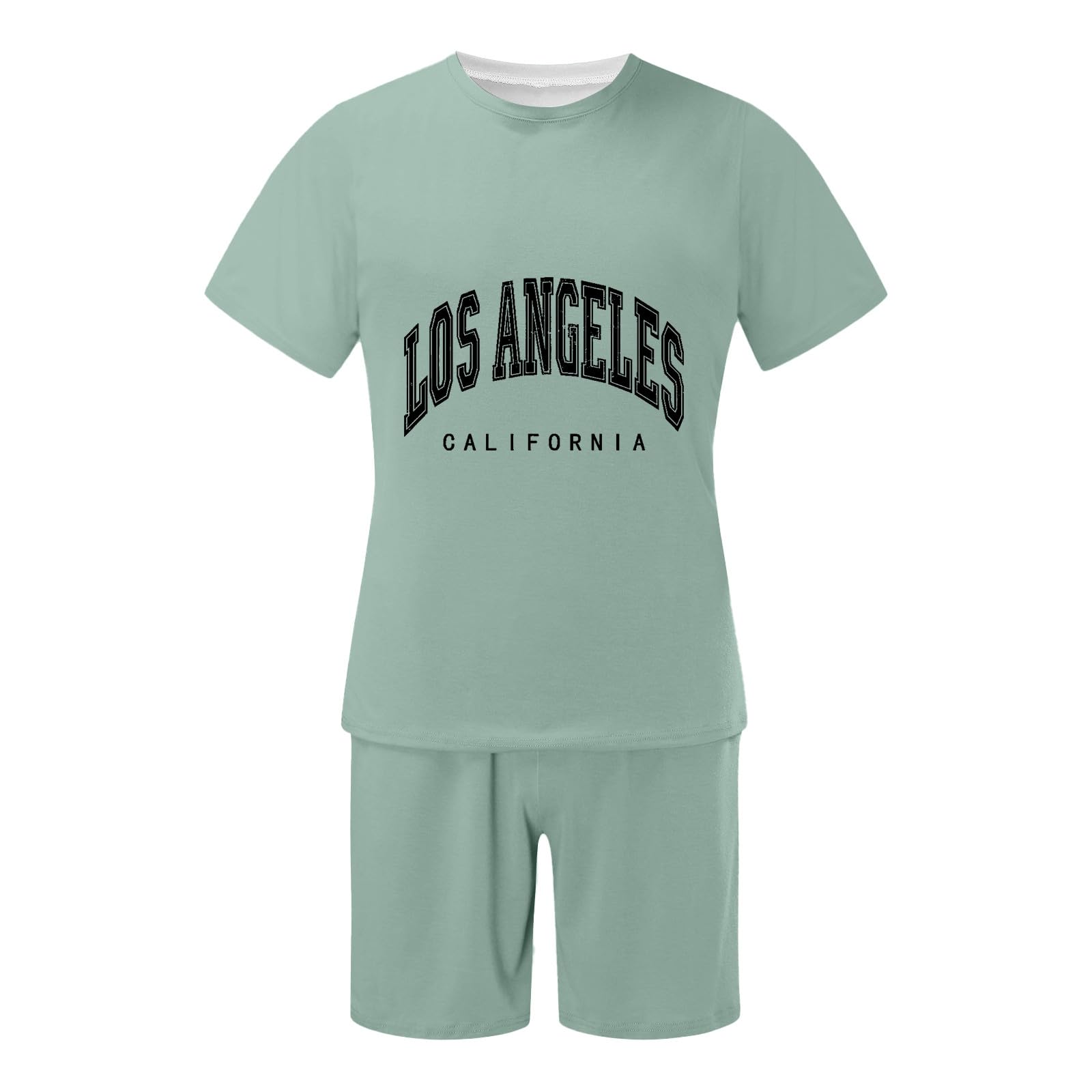 Men's 2-Piece Short Sets - Trendy Pattern Short Sleeve T-Shirt & Matching Shorts | Summer Casual Outfits for Vacation, Beach, Workout & Lounge Wear