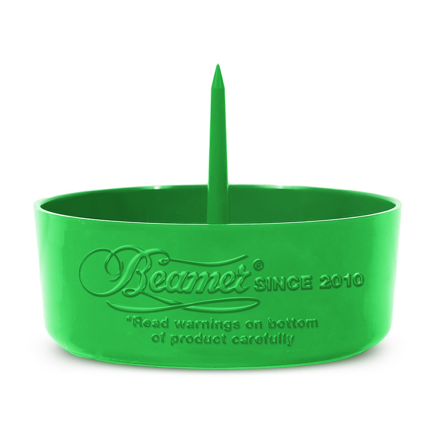 Green Beamer DePiper Ashtray with Built-in Cleaning Poker & Spike Tool - Quick & Mess-Free Pipe & Bowl Cleaner - Perfect for Smoking Accessories & Stash Box Organization