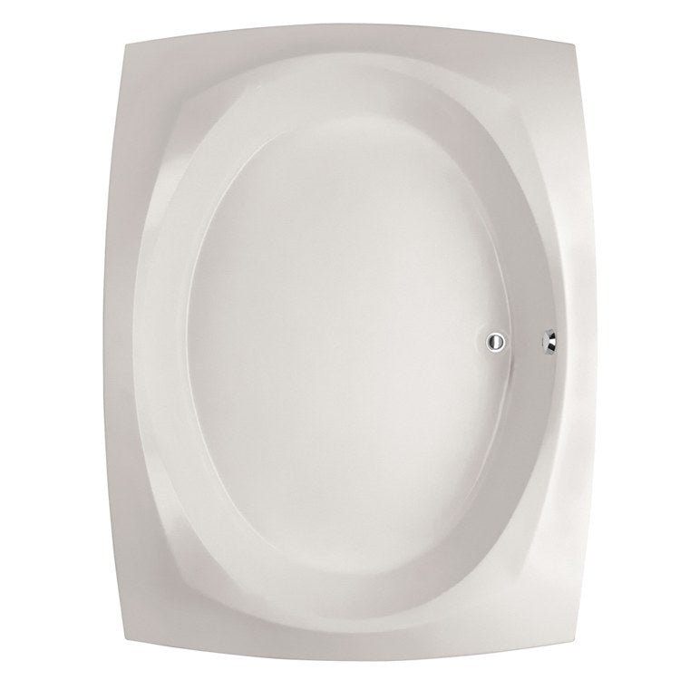 Air Tub Designer Collection Largo Drop-In White Rectangle 8-Jet Acrylic Bathtub - 82 x 63 x 19.75 Inches - Perfect for Luxury Bathrooms & Spa Retreats