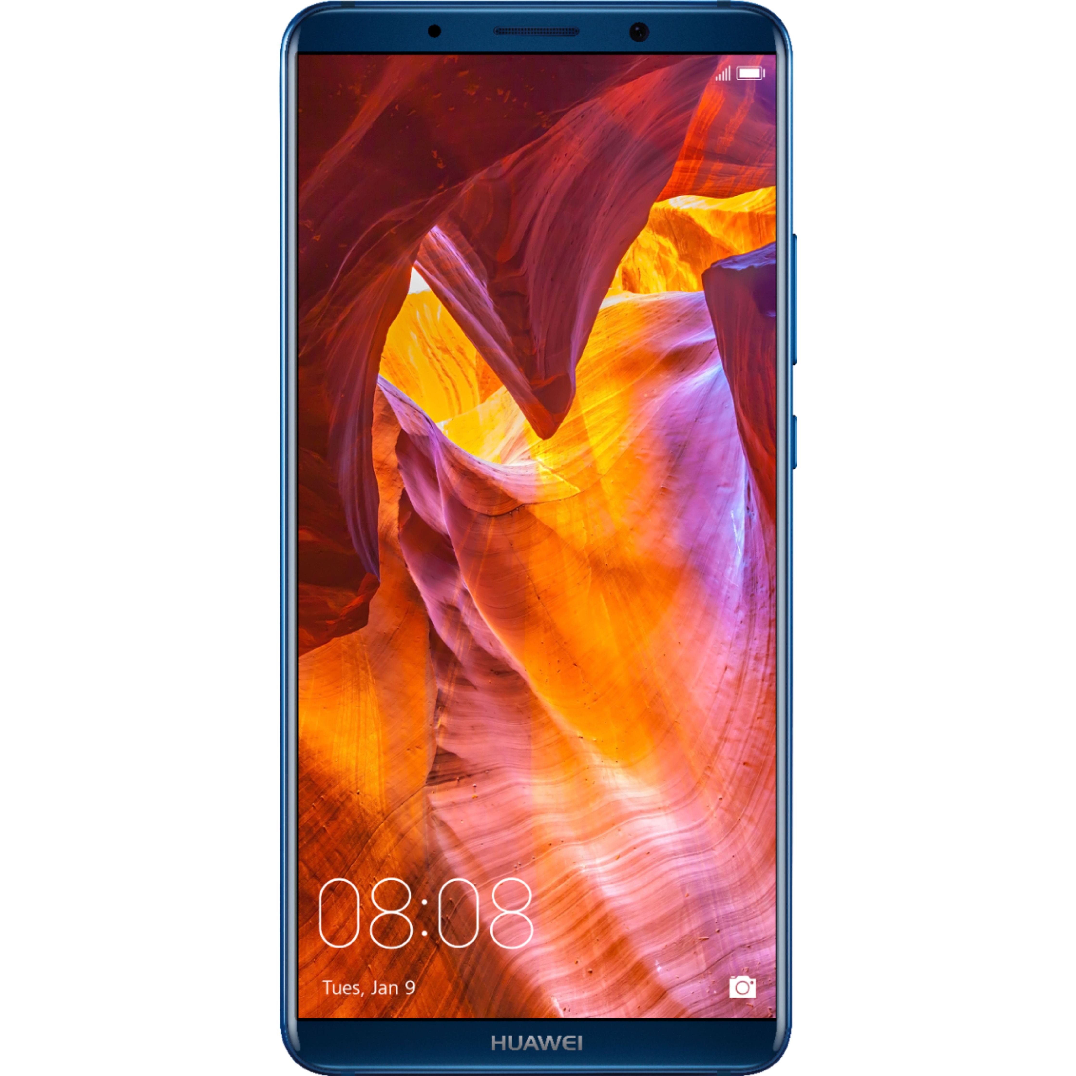 Huawei Mate 10 Pro 128GB Unlocked Smartphone - Midnight Blue | GSM Compatible | Premium Android Phone for Business & Travel