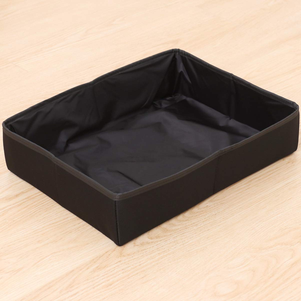 Foldable Portable Cat Litter Box for Kittens & Adult Cats - POPETPOP Collapsible Litter Pan for Home & Travel Use, Ideal for Indoor & Outdoor Pet Care