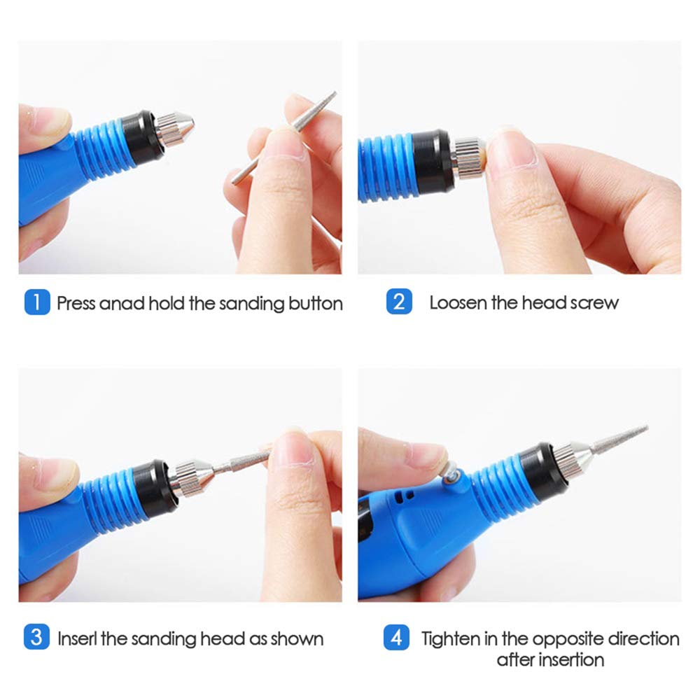 OIIKI 3PCS Diamond Nail Drill Bits Set - Professional Carbide Cuticle Cleaner & Rotary Burrs for Electric Nail File Machine - Perfect for Manicure, Pedicure & Nail Art Design at Home or Salon
