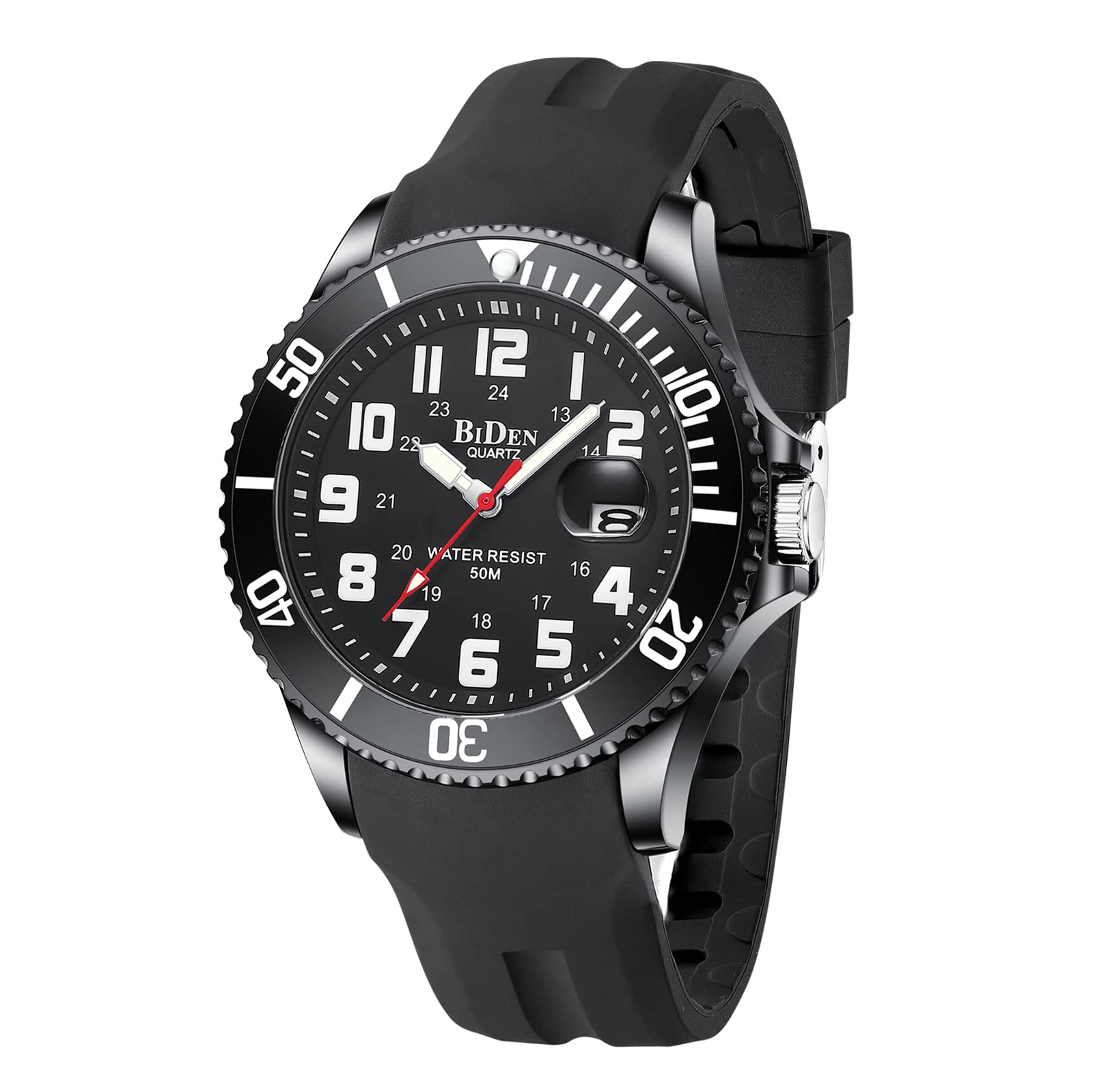 Military Watches for Men - Analog Quartz Waterproof Tactical Field Watch with Date Display & Nylon Strap - Durable Army Sports Watch for Outdoor, Hiking, Camping & Everyday Wear