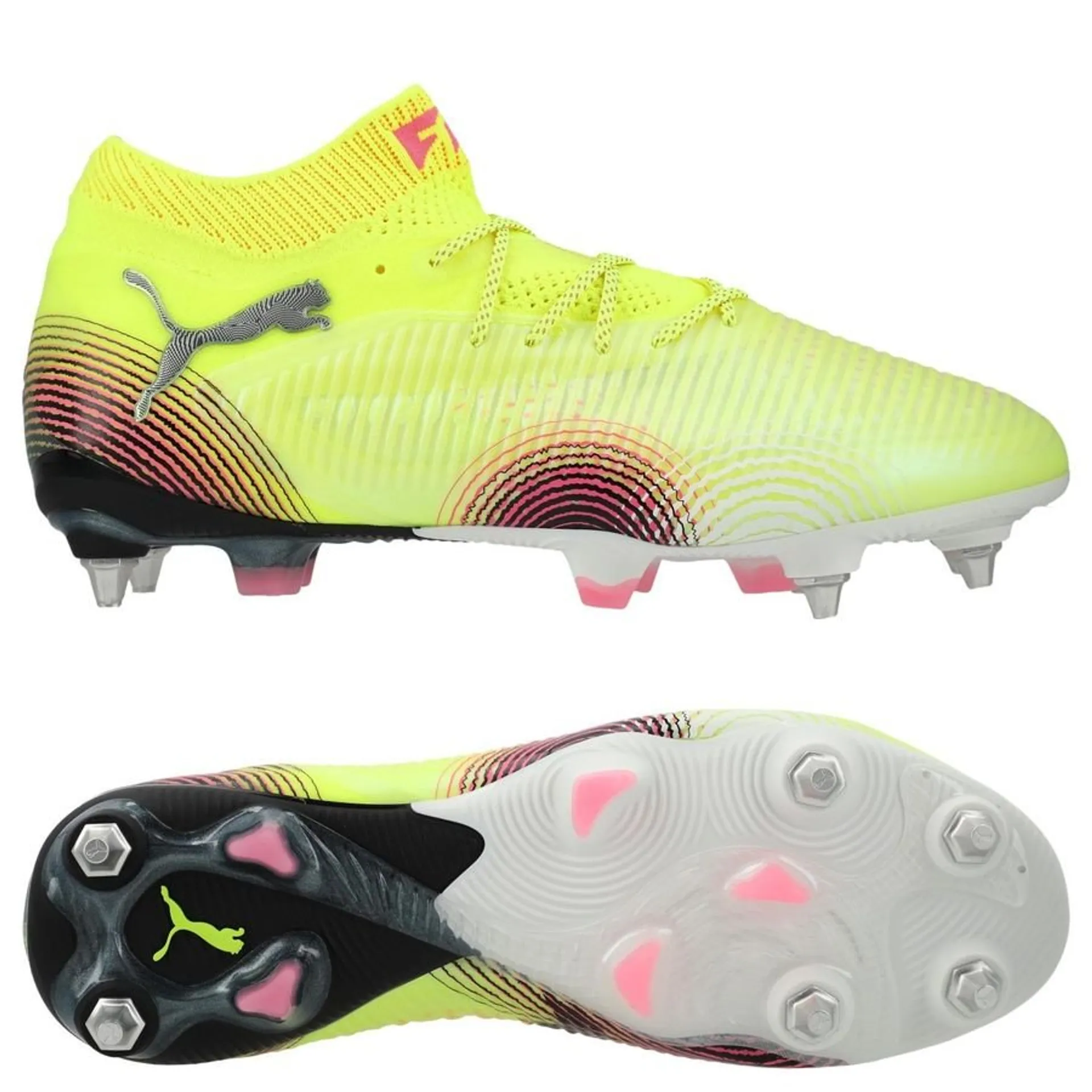 Puma Future 8 Ultimate MxSG Football Cleats - Yellow Alert/Black/Sun Struck - Lightweight Soccer Shoes for Men - Perfect for Turf & Artificial Grass Training & Matches