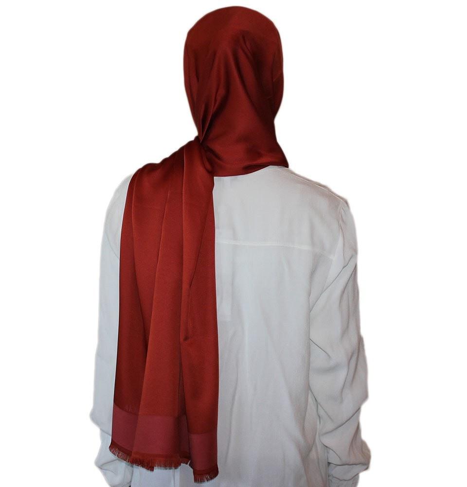 Aker Solid Shawl 1002SLK 961 Burnt Orange - Premium Soft Wrap for Women - Perfect for Fall, Winter, and Evening Events
