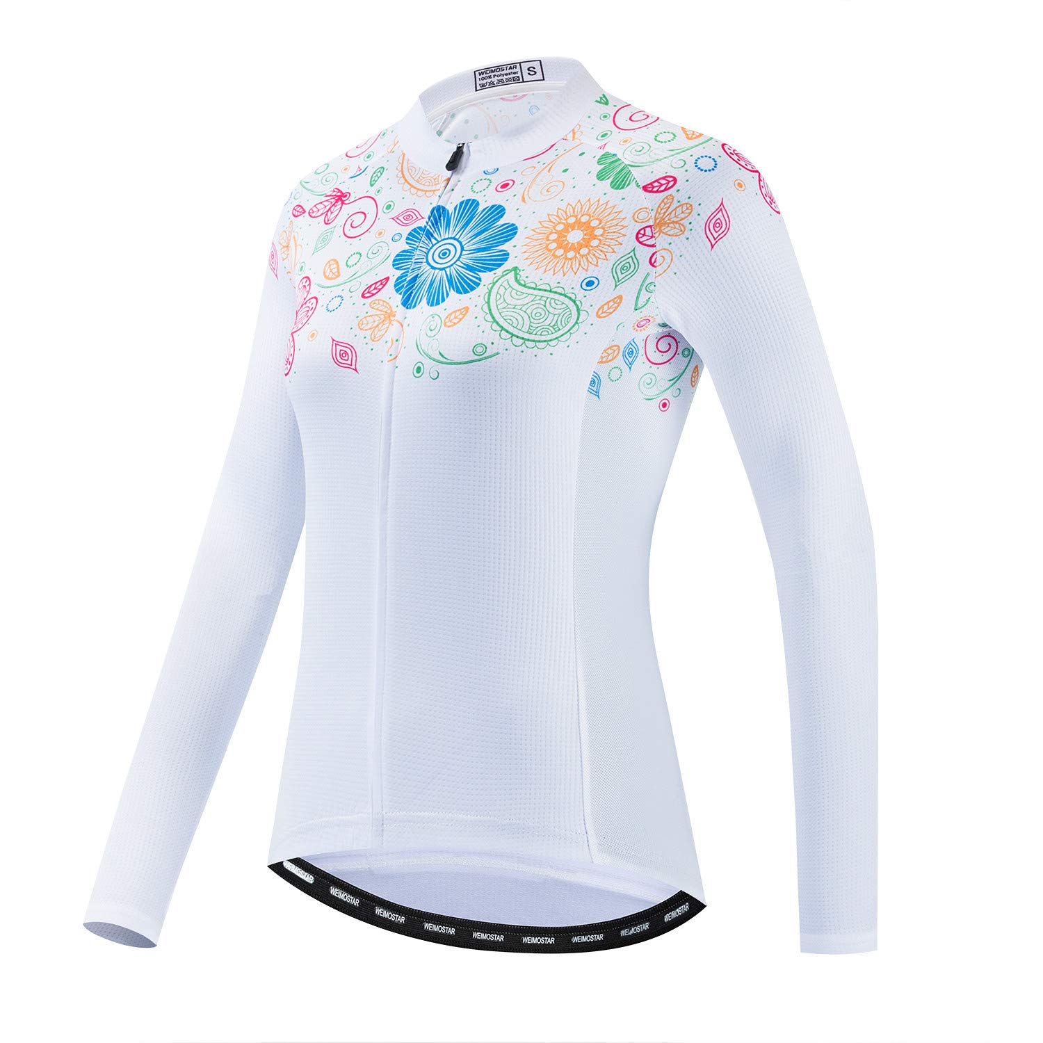 Women's Long Sleeve Cycling Jersey - Breathable Bike Shirt with Pockets for Road Biking & Outdoor Sports | Perfect for Autumn Rides, Commuting & Fitness Training