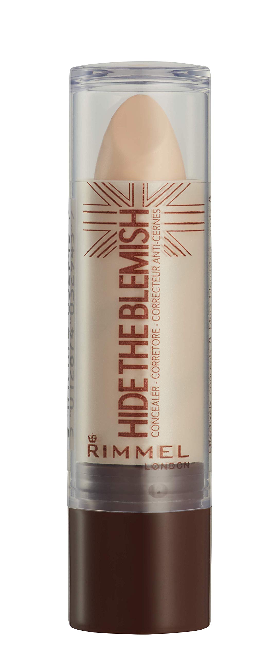 Rimmel London Hide the Blemish Concealer Stick - Ultra-Creamy, Easy to Blend, 5-Hour Wear, 0.16oz (Shade: 103 Soft Honey) | Perfect for Dark Circles, Blemishes & Imperfections | Everyday Makeup & On-The-Go Touch Ups