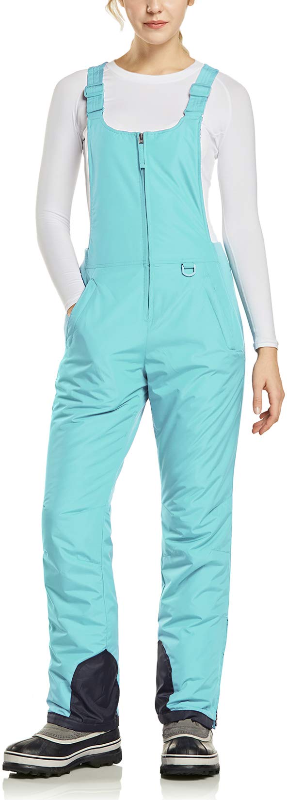 TSLA Women's Waterproof Insulated Snow Bib Overalls - Winter Snowboard & Ski Pants with Ripstop Fabric for Cold Weather - Perfect for Snowboarding, Skiing, and Outdoor Winter Activities