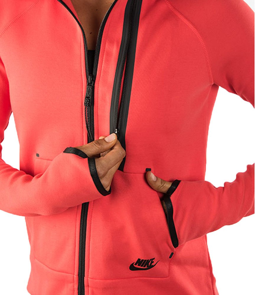 Nike Women's Tech Fleece Moto Cape Jacket - Lightweight Hooded Windbreaker for Running, Travel & Outdoor Activities