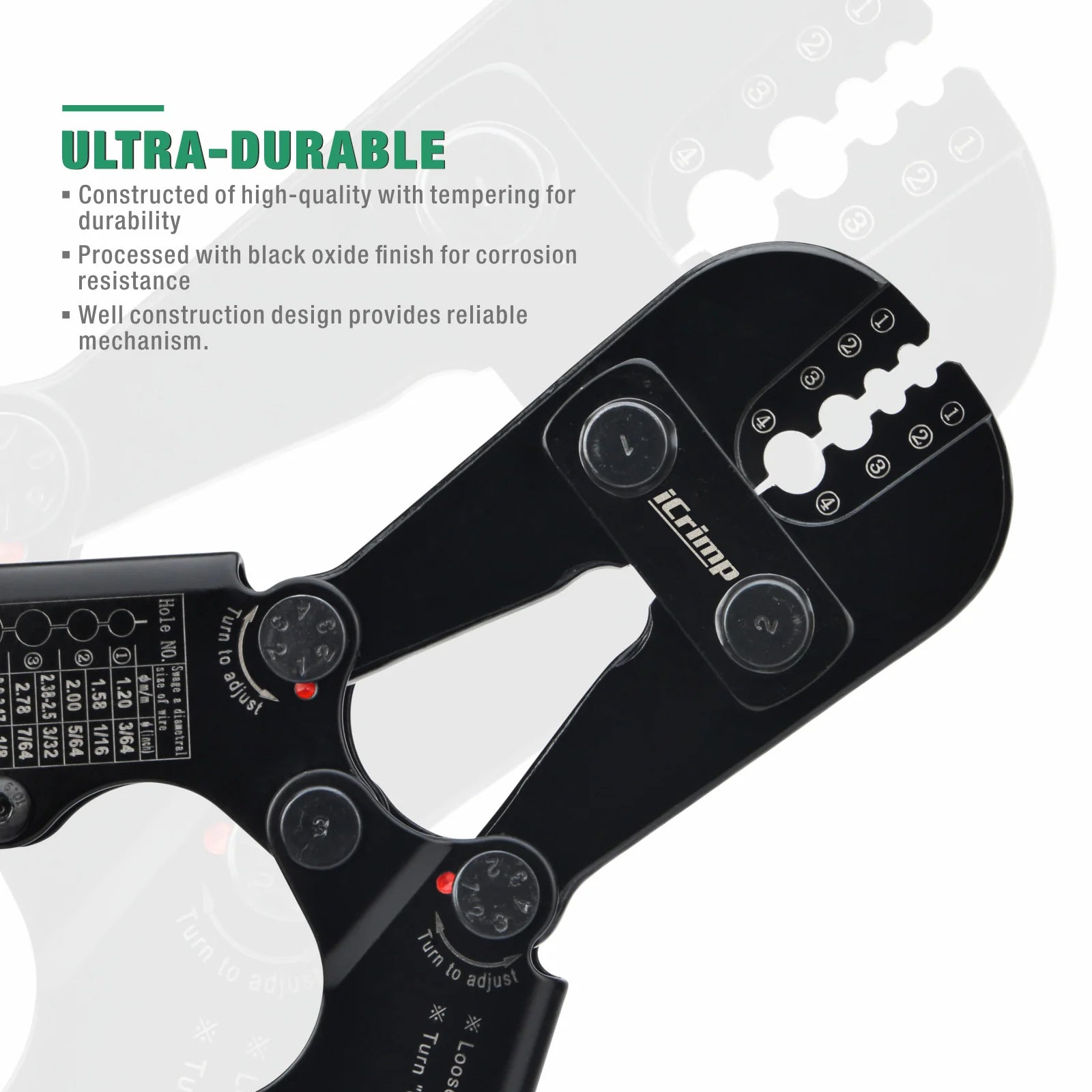 Wire Rope Crimping Tool for 3/64