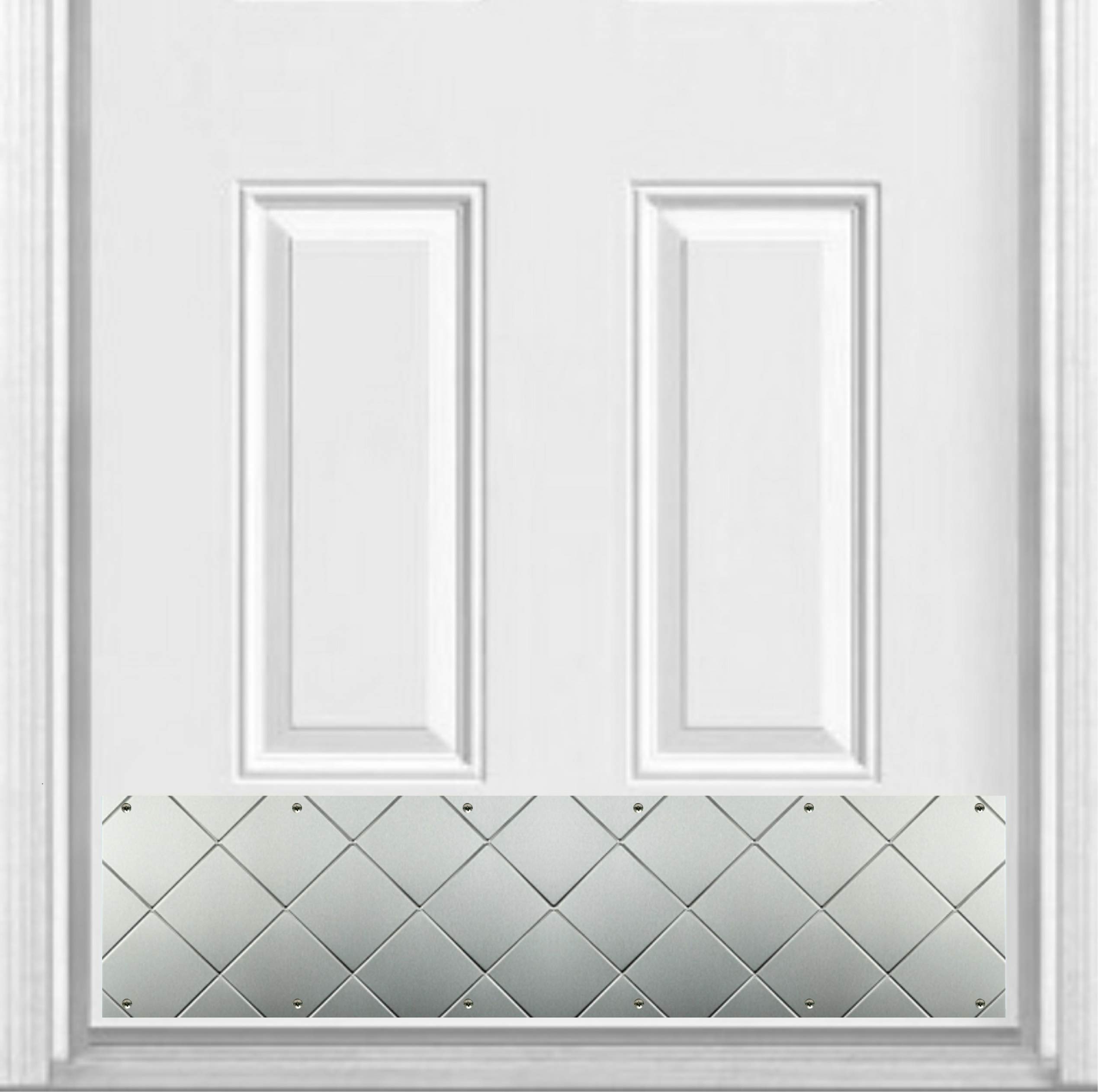 Stainless Steel Door Kick Plate with Artisan Embossed Patterns - 6