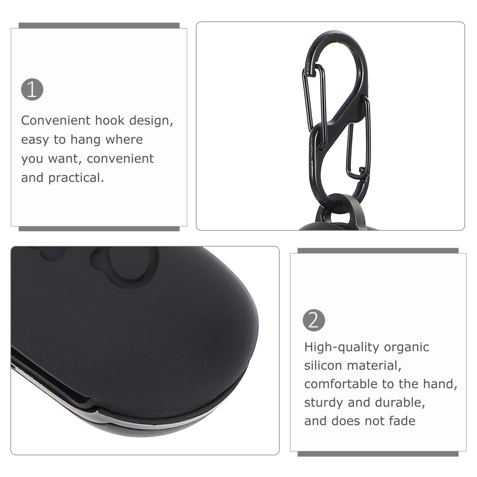 Premium 2-Pack Silicone Headphone Storage Case - Protective Cover for Over-Ear Headphones - Travel, Gym & Home Organization Accessory