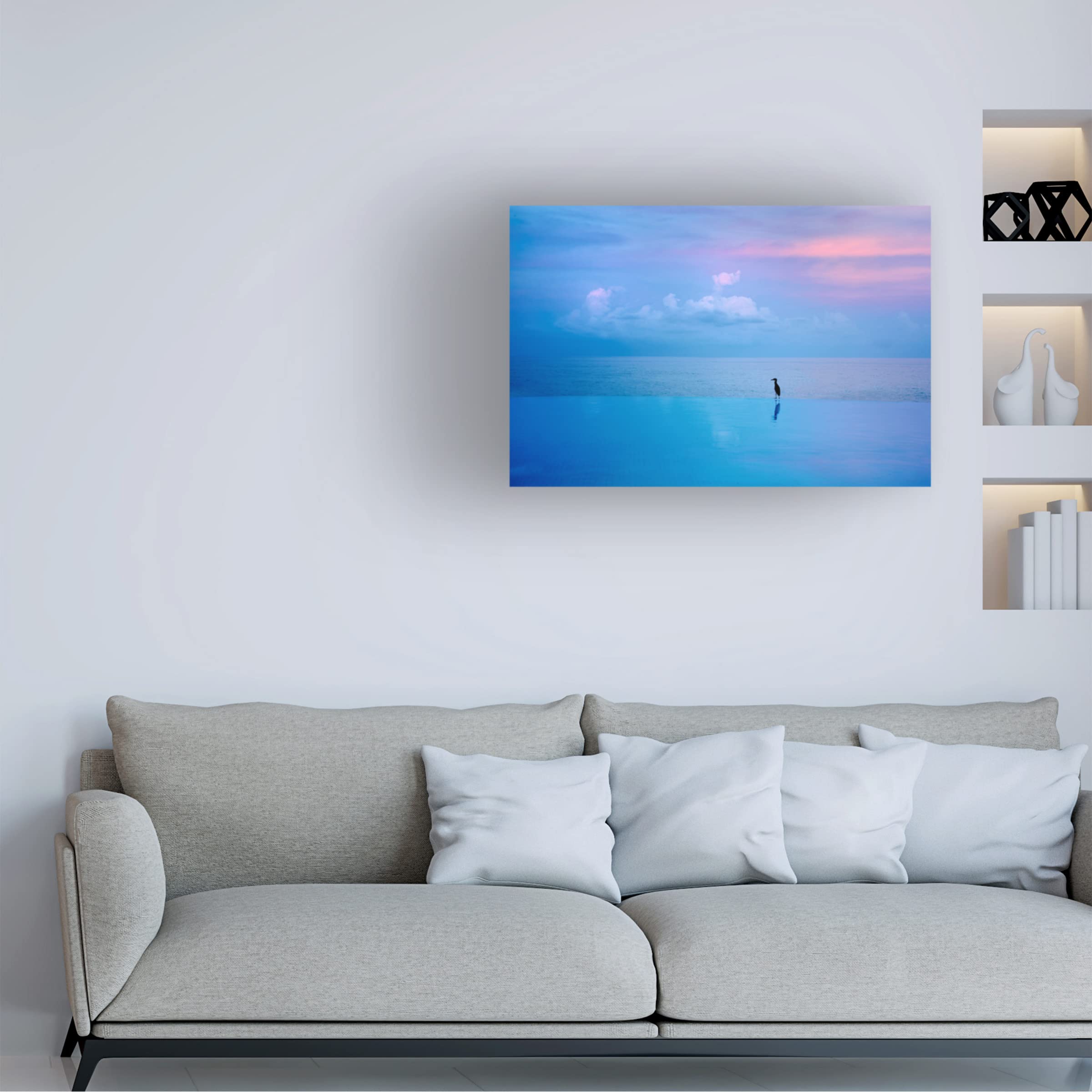 Dennis Frates 'Reflections 11' Canvas Wall Art Print - Modern Abstract Painting for Living Room, Bedroom & Office Decor