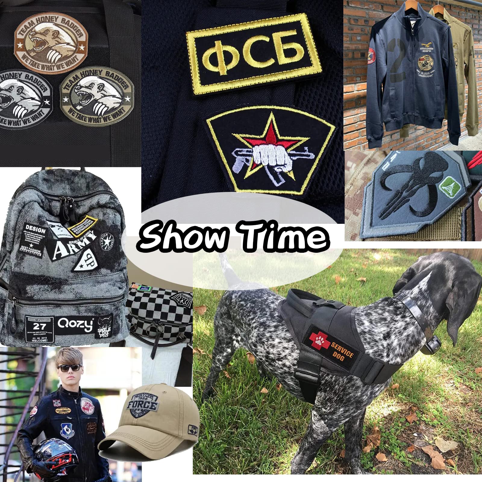 Custom Embroidery Patches - Personalized Iron-On/Sew-On Appliques for Hats, Backpacks, Jackets & Clothing (4.1-6 Inch, 50 Pack) - DIY Fashion Accessories for Bikers, Students & Craft Lovers