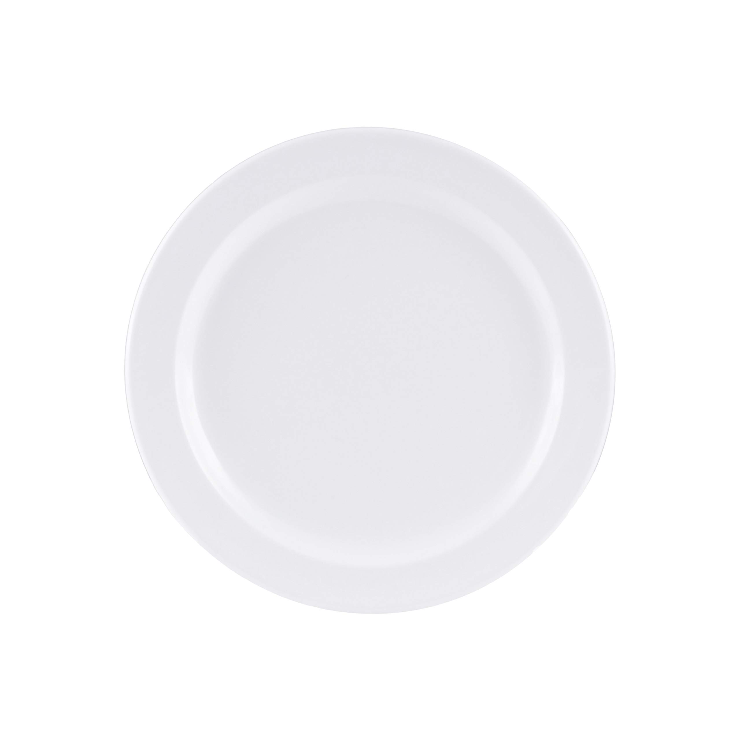 Thunder Group Nustone White Melamine Dinnerware Set - 6.5 Inch Round Plates (12-Pack) - Durable & Stylish for Restaurants, Catering, and Outdoor Dining