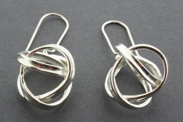 Elegant Flat Knot Drop Earrings for Women - Boho Chic Dangle Jewelry - Perfect for Parties, Weddings & Everyday Wear