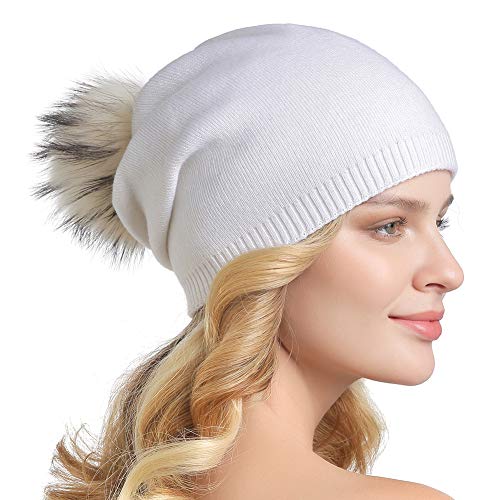 Luxury Cashmere Knit Wool Beanie for Men & Women - Soft Winter Warm Hat for Cold Weather - Perfect for Skiing, Hiking, and Outdoor Activities