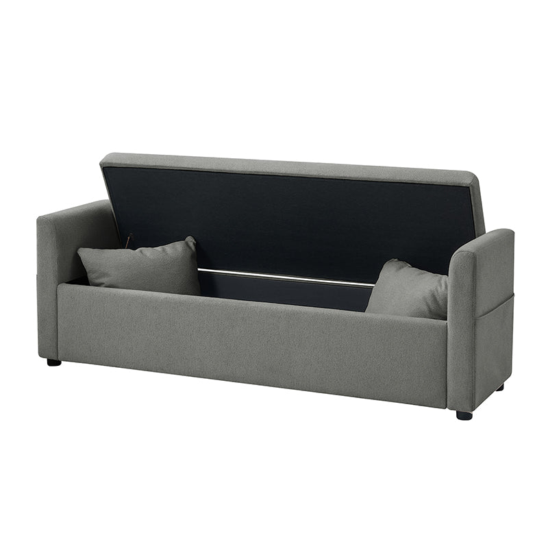 Gloria Functional Storage Bench with 2 Pillows - Entryway Seating, Shoe Storage & Living Room Decor