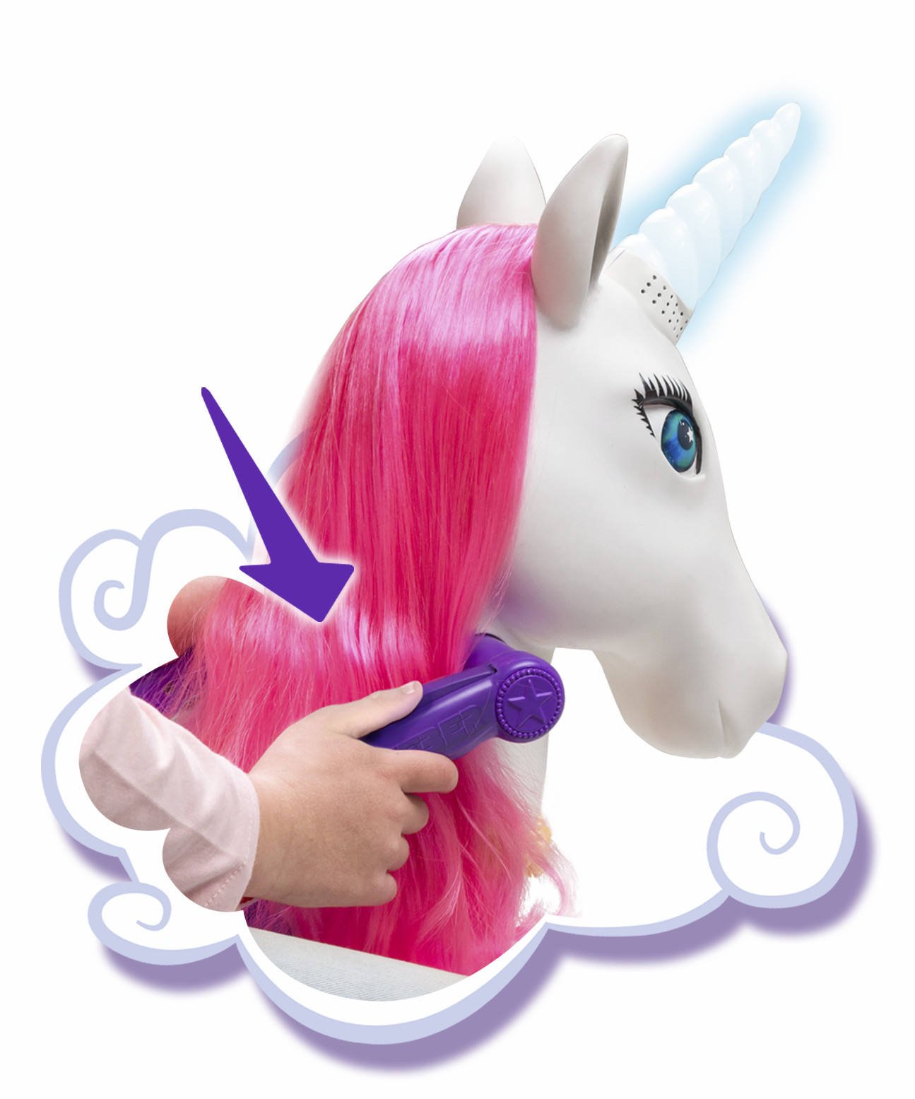Feber My Lovely Unicorn Ride-On Toy for Kids - EU Version with Safety Pins - Magical Unicorn Playtime for Indoor & Outdoor Fun