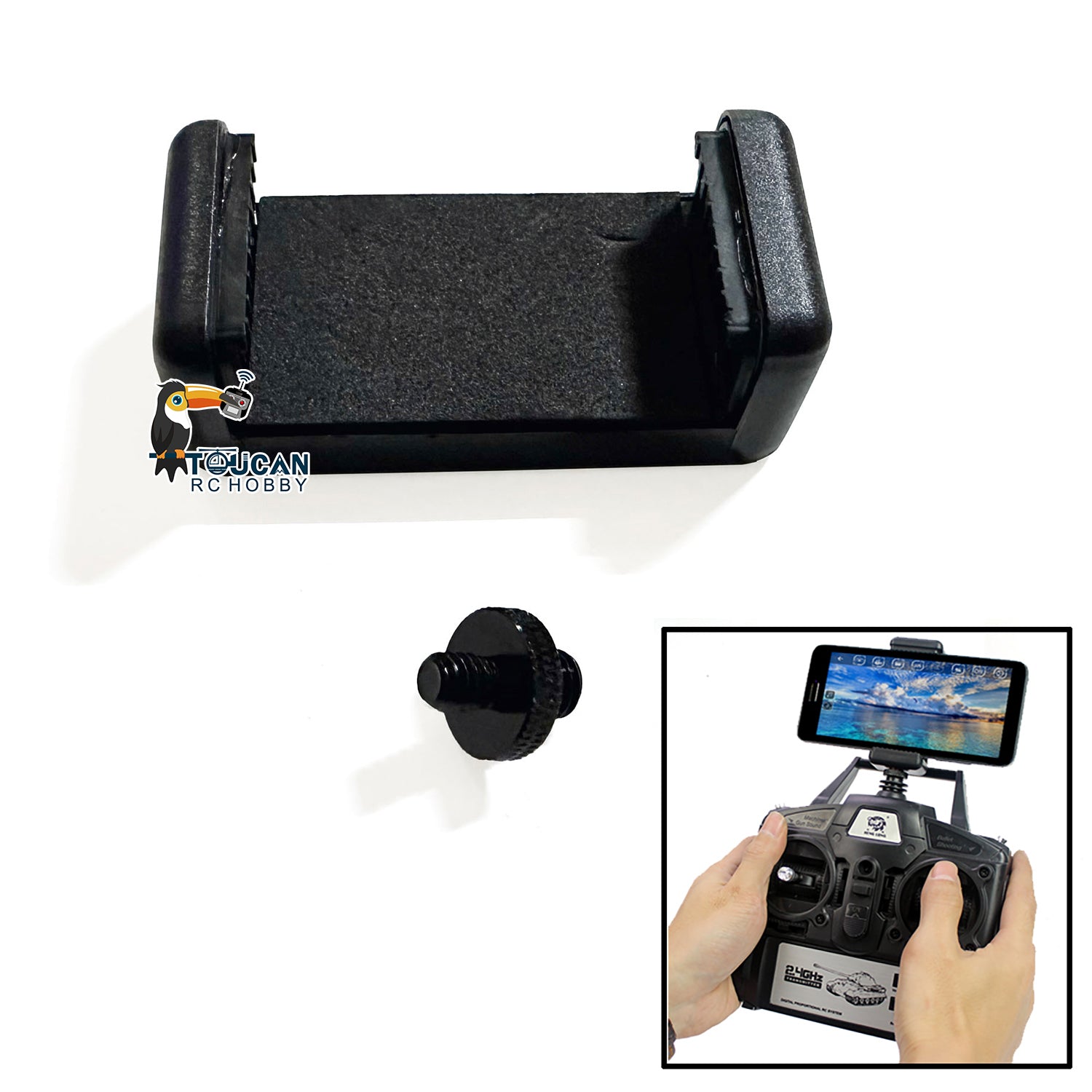 Upgraded 200W FPV System & Phone Mount for Henglong 1/16 RC Tank - DIY Remote Controlled Armored Vehicle Parts with WiFi Connectivity - Perfect for RC Tank Battles, FPV Racing & Military Model Enthusiasts