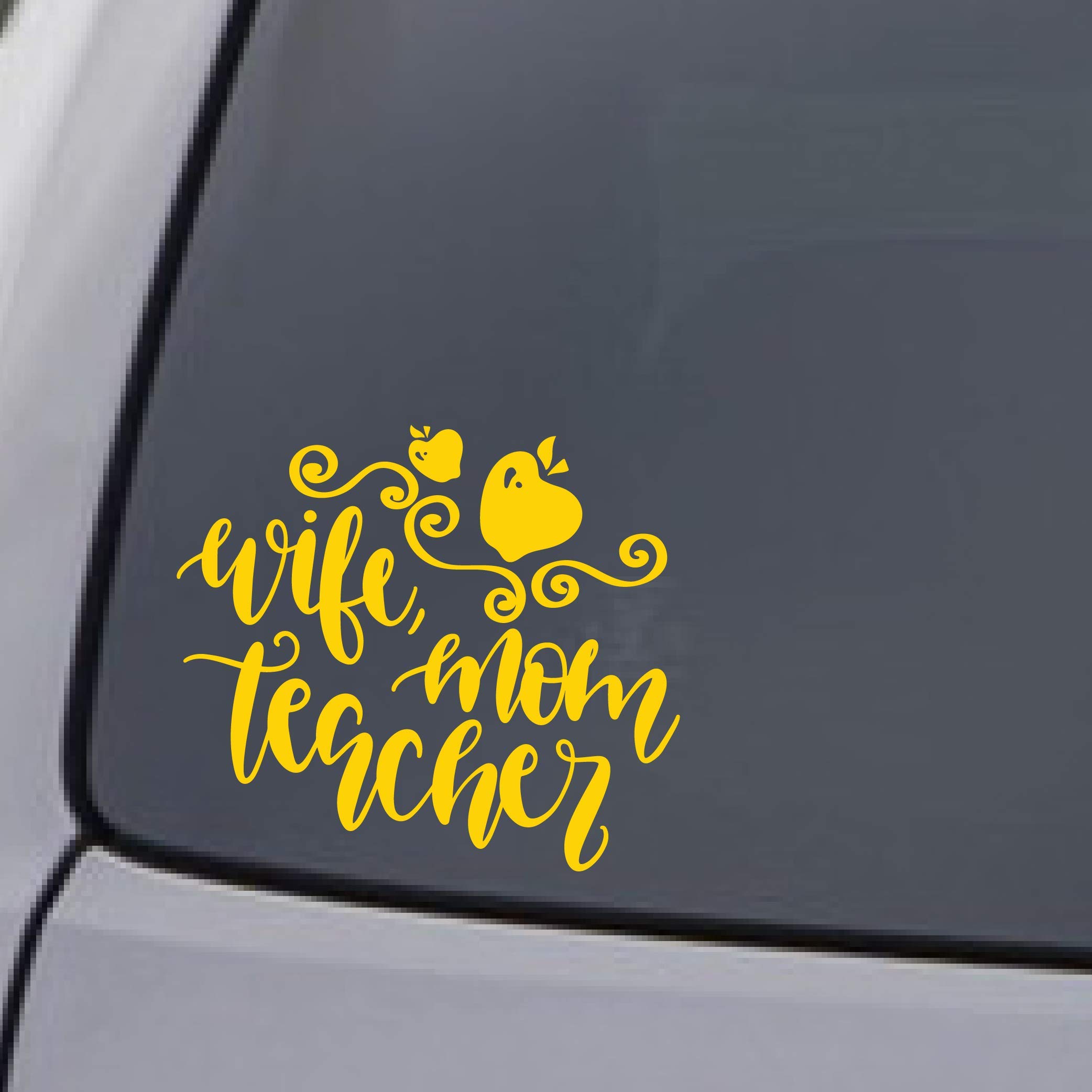 Teacher Appreciation Car Sticker - Waterproof Vinyl Decal for Cars, Trucks & Laptops - Perfect Gift for Educators, Wives & Moms - School Spirit & Classroom Decor