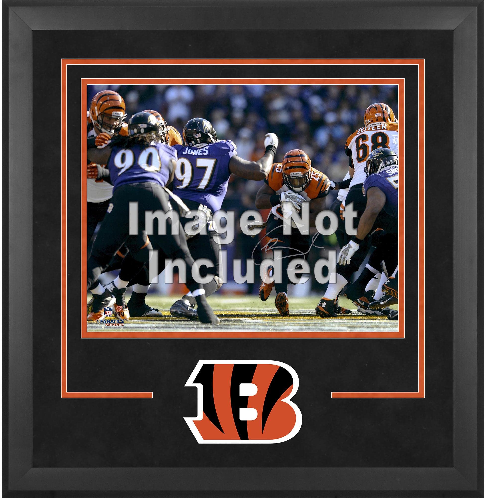 Cincinnati Bengals 16x20 Deluxe Horizontal Football Photo Frame with Team Logo - Perfect for NFL Memorabilia, Sports Room Decor & Fan Gifts