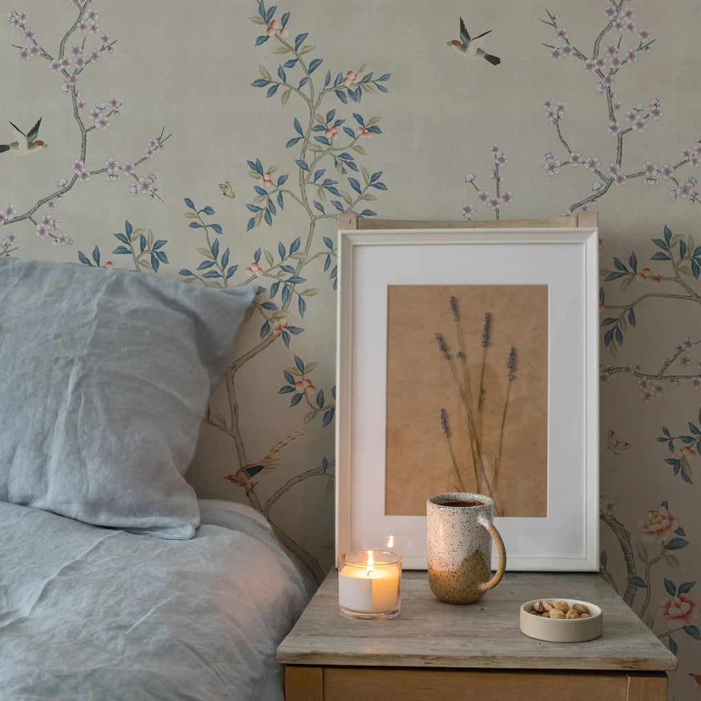 Self-Adhesive Garden Wall Mural - Easy Peel & Stick Wallpaper for Home Decor, Living Room, Bedroom & Nursery - Nature Inspired Botanical Design for Indoor Walls