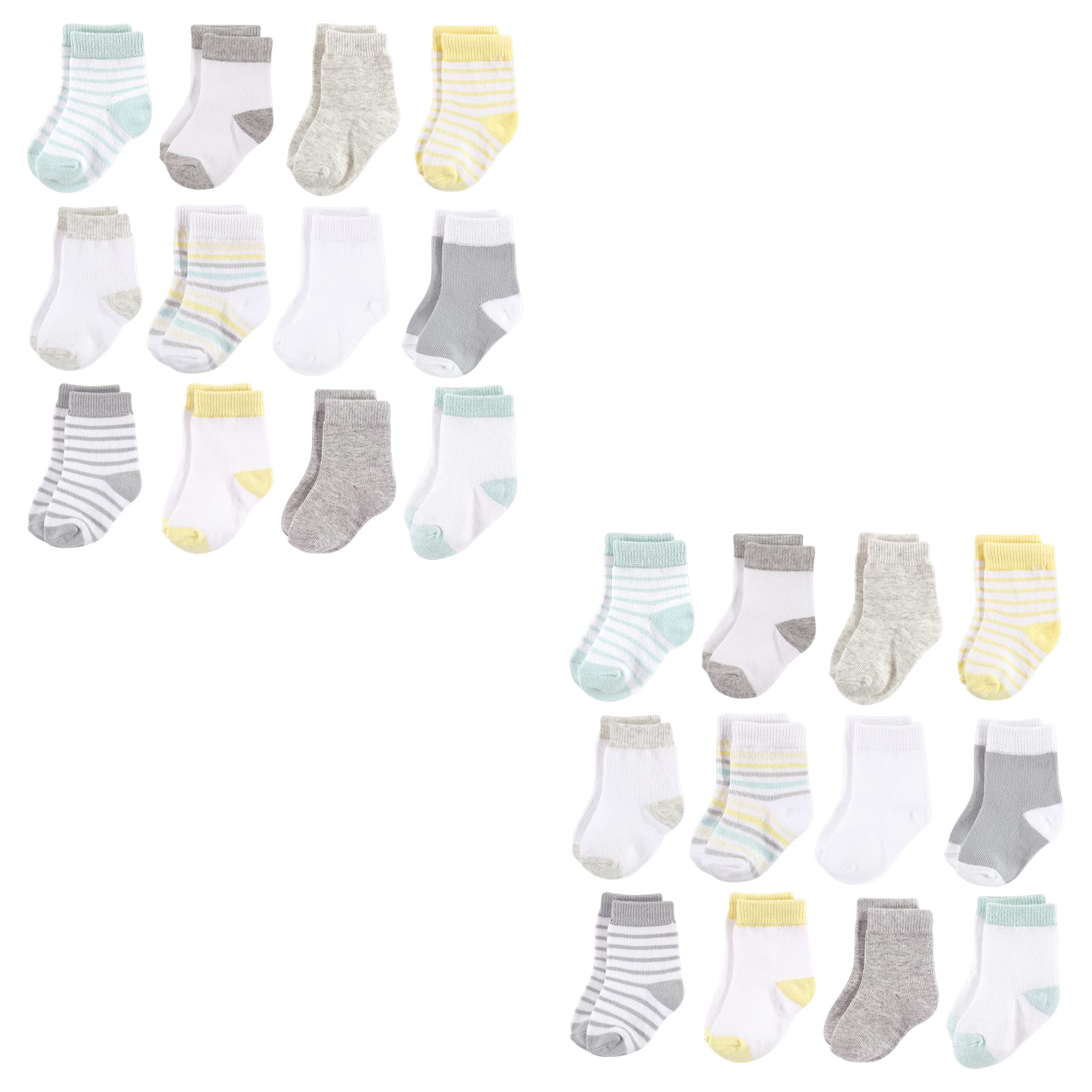 Hudson Baby Cotton Terry Socks for Newborns - Soft & Unisex for Daily Wear