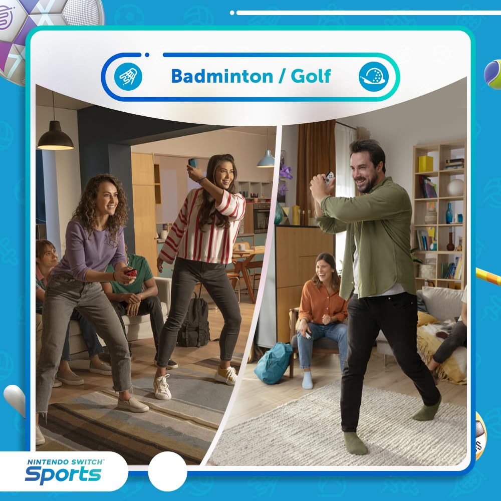 Nintendo Switch Sports - Nintendo Video Game - Italian Edition - Physical Card Version - Fun Multiplayer Sports Games for Family & Friends