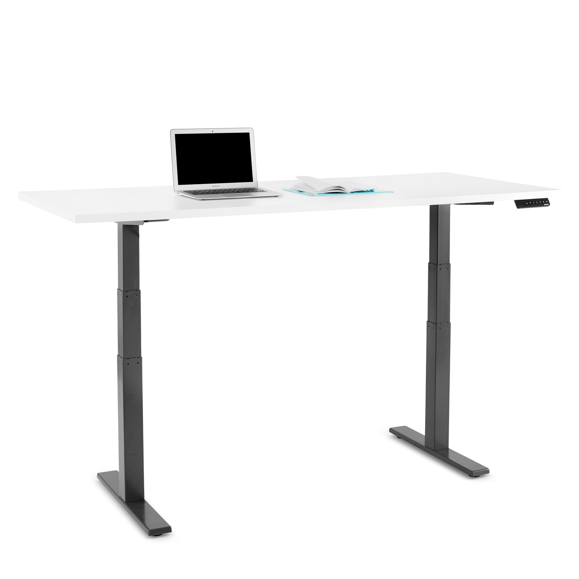 Adjustable Height Executive Desk - Series L Ergonomic Office Desk for Home & Workspace - Perfect for Standing & Sitting Workstations