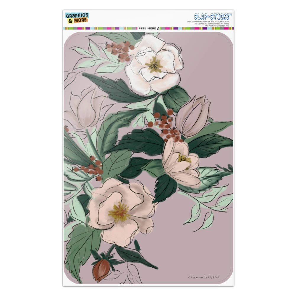Beautiful Floral Flowers Wall Decor Sign for Home, Office & Business - Perfect for Living Room, Bedroom & Workspace Decor