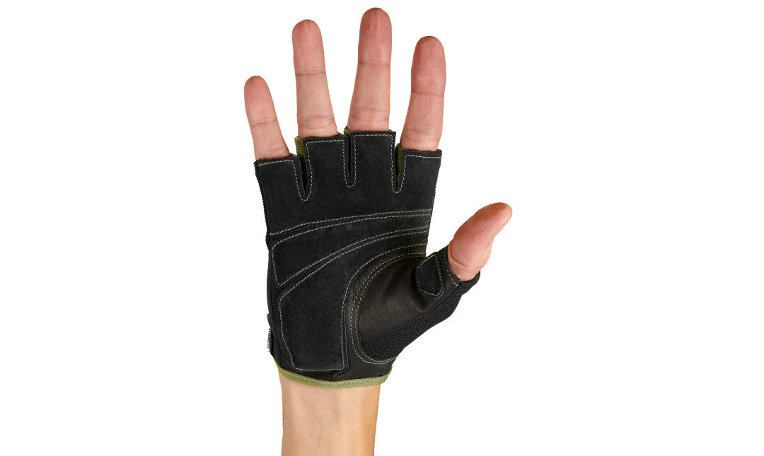 Harbinger Men's Power Gloves - Green Weight Lifting Gloves for Gym, CrossFit & Workout - Improve Grip & Reduce Calluses