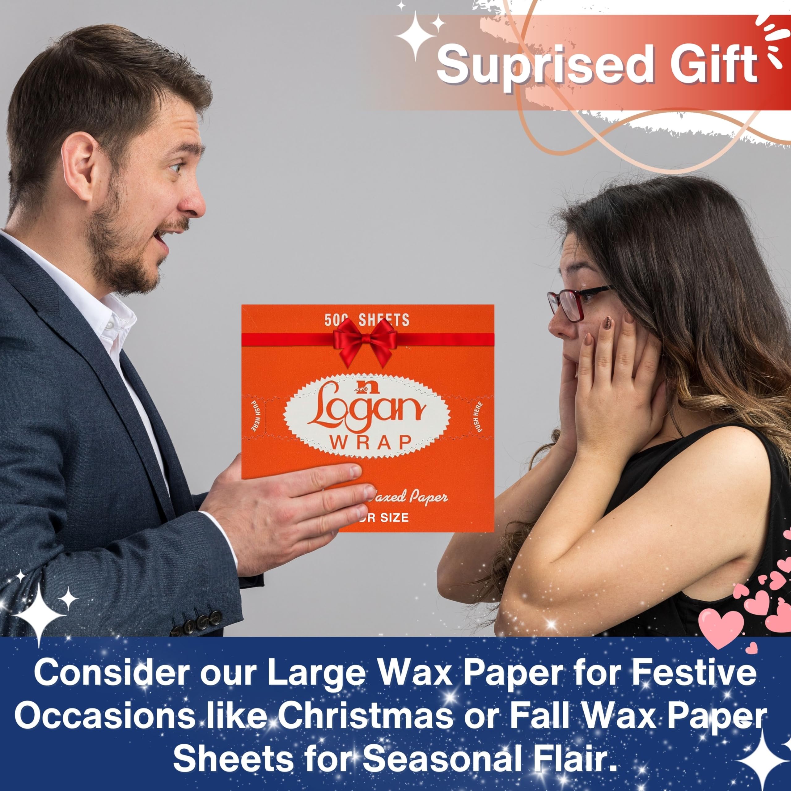 Logan Wax Paper - 500 Sheets Interfolded Dry Waxed Deli Paper 10.75