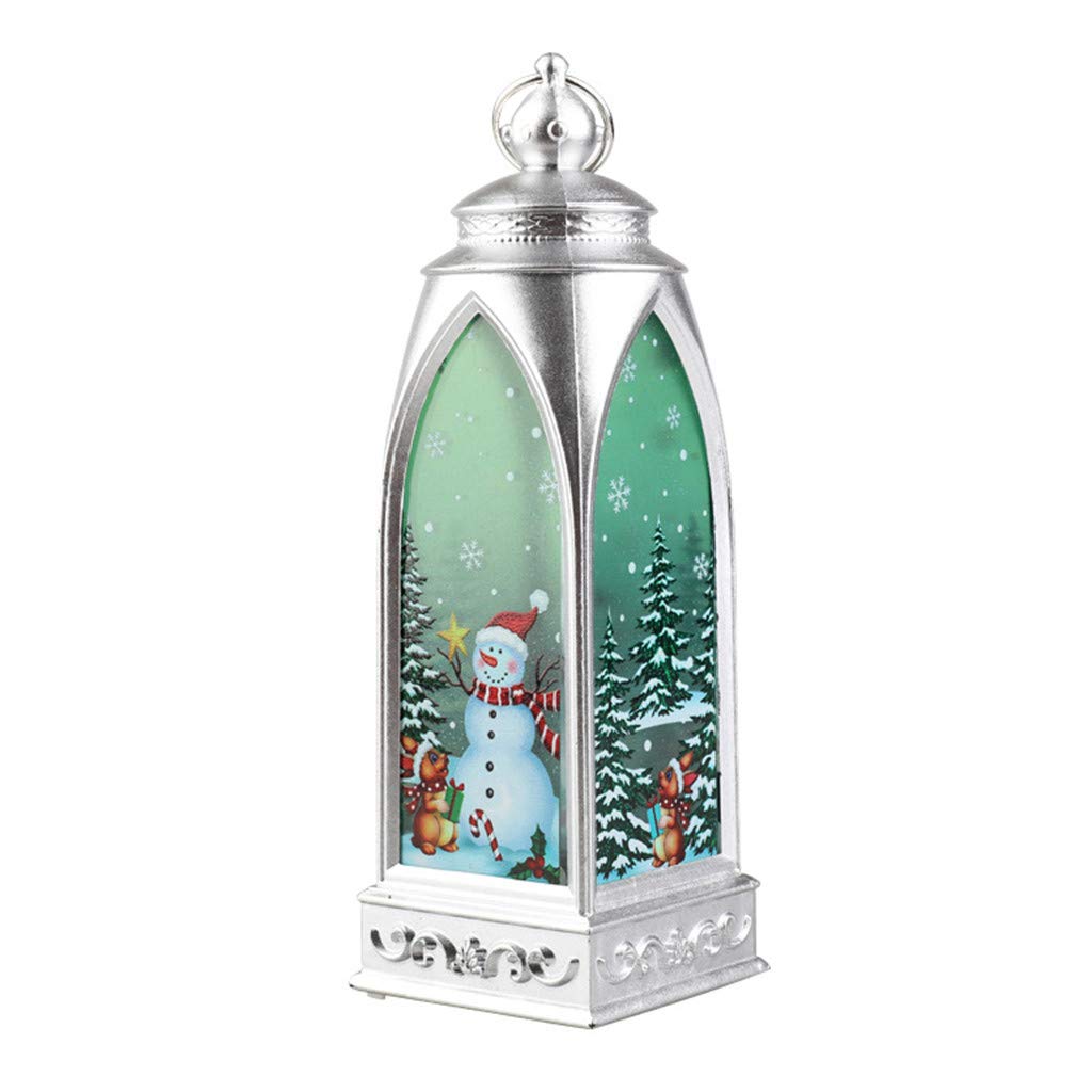 Christmas LED Lantern - Portable Luminous Holiday Decoration for Indoor/Outdoor, Party, Garden, and Home Decor