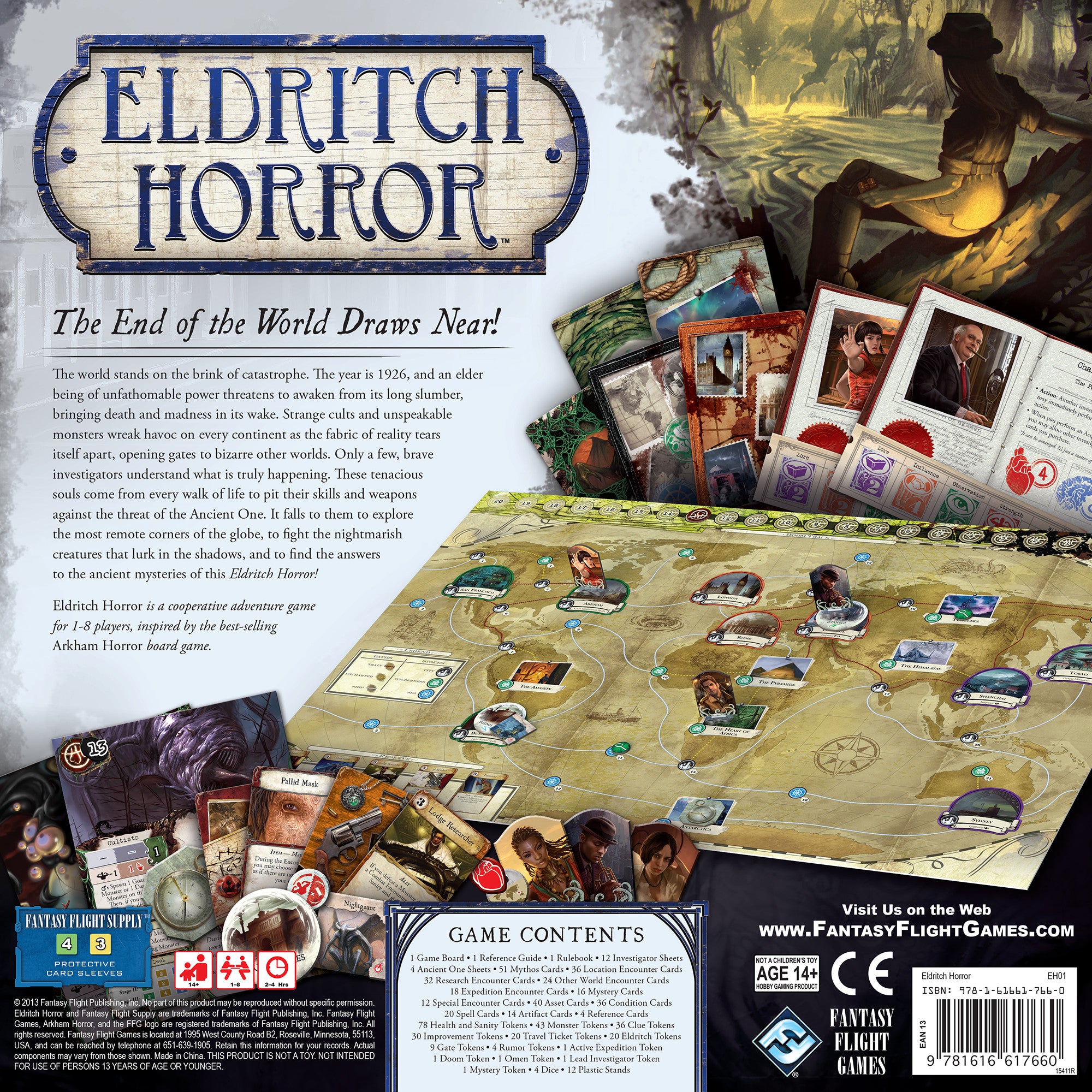Eldritch Horror Board Game - Cooperative Strategy Game for Adults & Teens | Perfect for Game Nights, Halloween Parties & Horror Fans