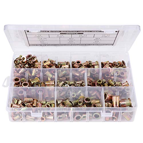 Stainless Steel Painted Zinc Nut - Heavy Duty Insert Nut for Elevators, Instruments & Furniture - Secure Fastening Solution for Industrial & Home Use