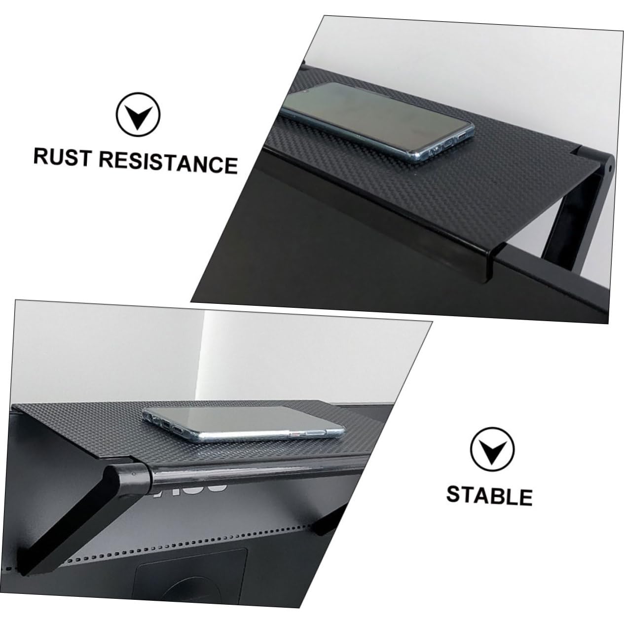 CAXUSD Universal TV Wall Mount Bracket - Heavy Duty Black TV Stand for Flat Screen TVs up to 65