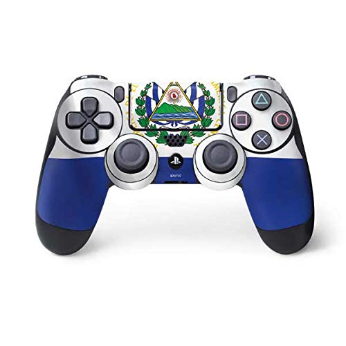 Skinit PS4 Controller Skin - El Salvador Flag Design Decal | Custom Gaming Skin for Playstation 4 | Perfect for Gamers & Collectors
