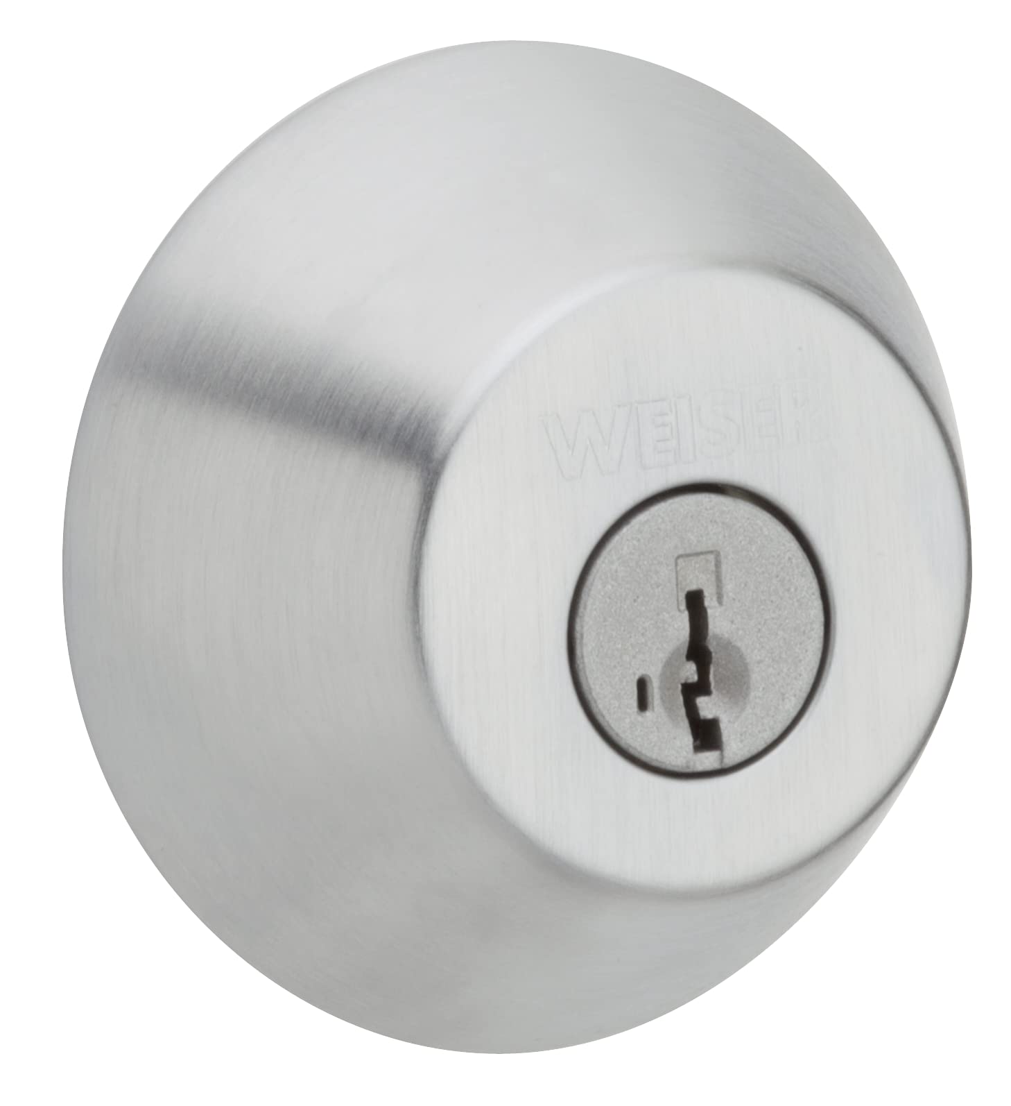 Smart Key Deadbolt Lock - Single Cylinder, Satin Chrome Finish for Home Security | Easy Keyless Entry & Rekeying | Ideal for Front Doors, Apartments & Vacation Homes