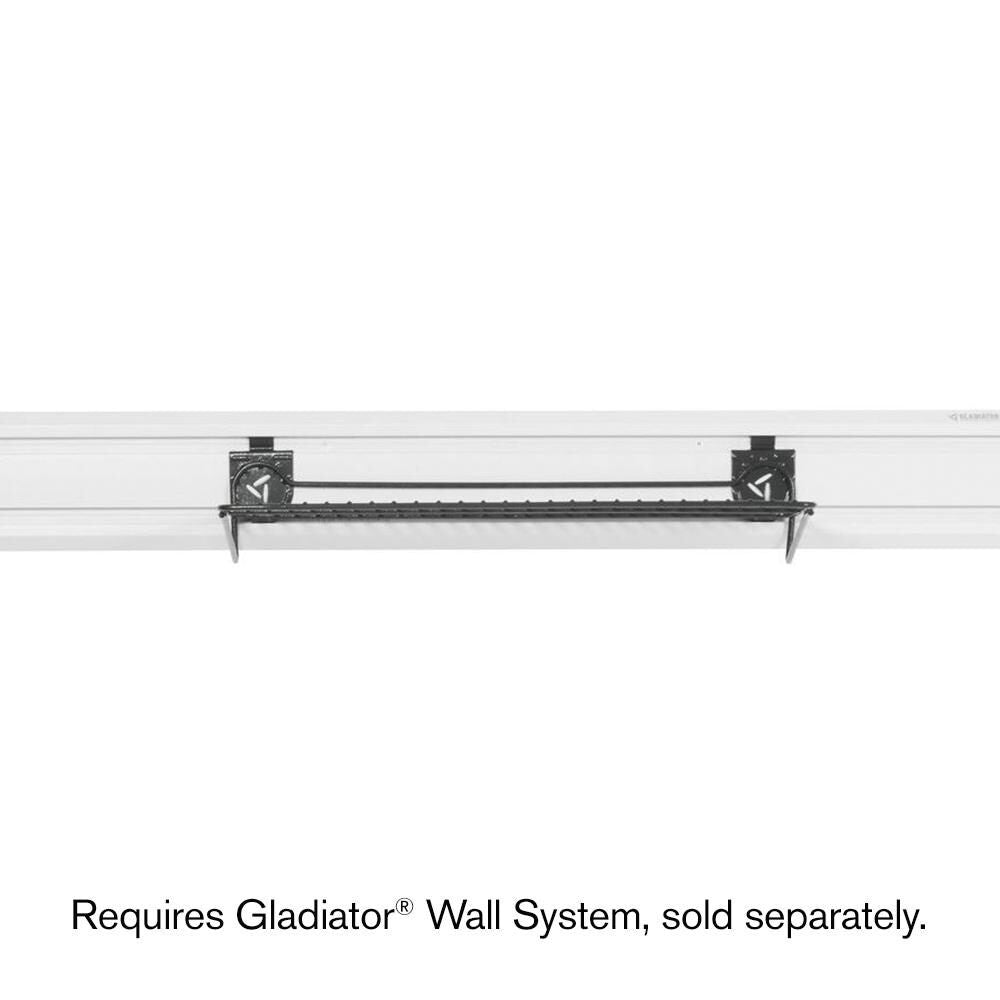 24-Inch Wire Shelf - Heavy Duty Granite Wall Mounted Organizer for Kitchen, Bathroom, and Garage Storage