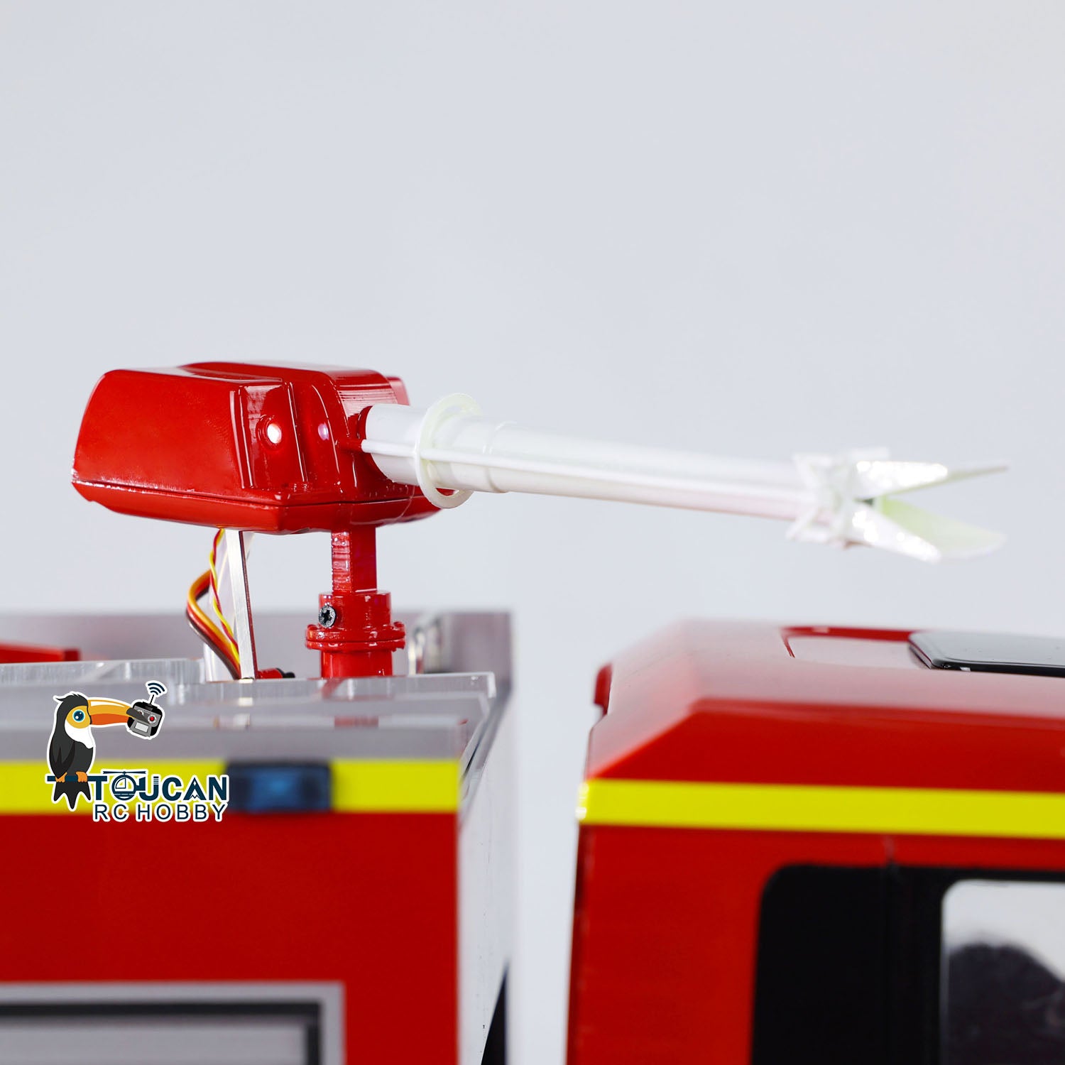 1:14 Scale 4x2 RC Fire Fighting Truck with 2-Speed Transmission, Sound & Light System - Ready-to-Run Remote Control Fire Engine for Kids & Adults - Perfect for Emergency Rescue Play, STEM Learning, and Collector Display