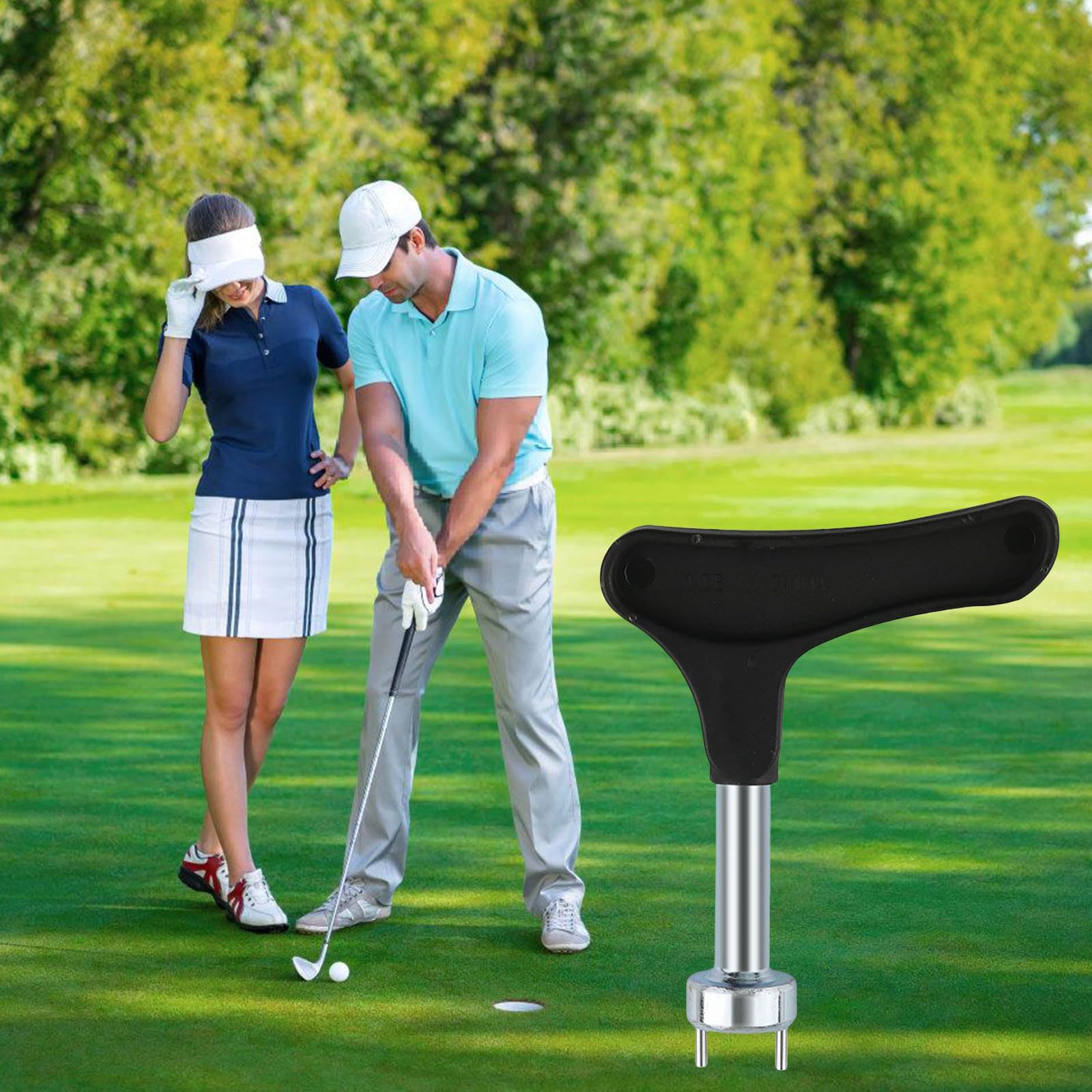 Universal Golf Spikes Wrench Remover Tool - 2 Pin Cleat Tool for Golf Shoes | Perfect for Changing Spikes on Golf Course or Driving Range