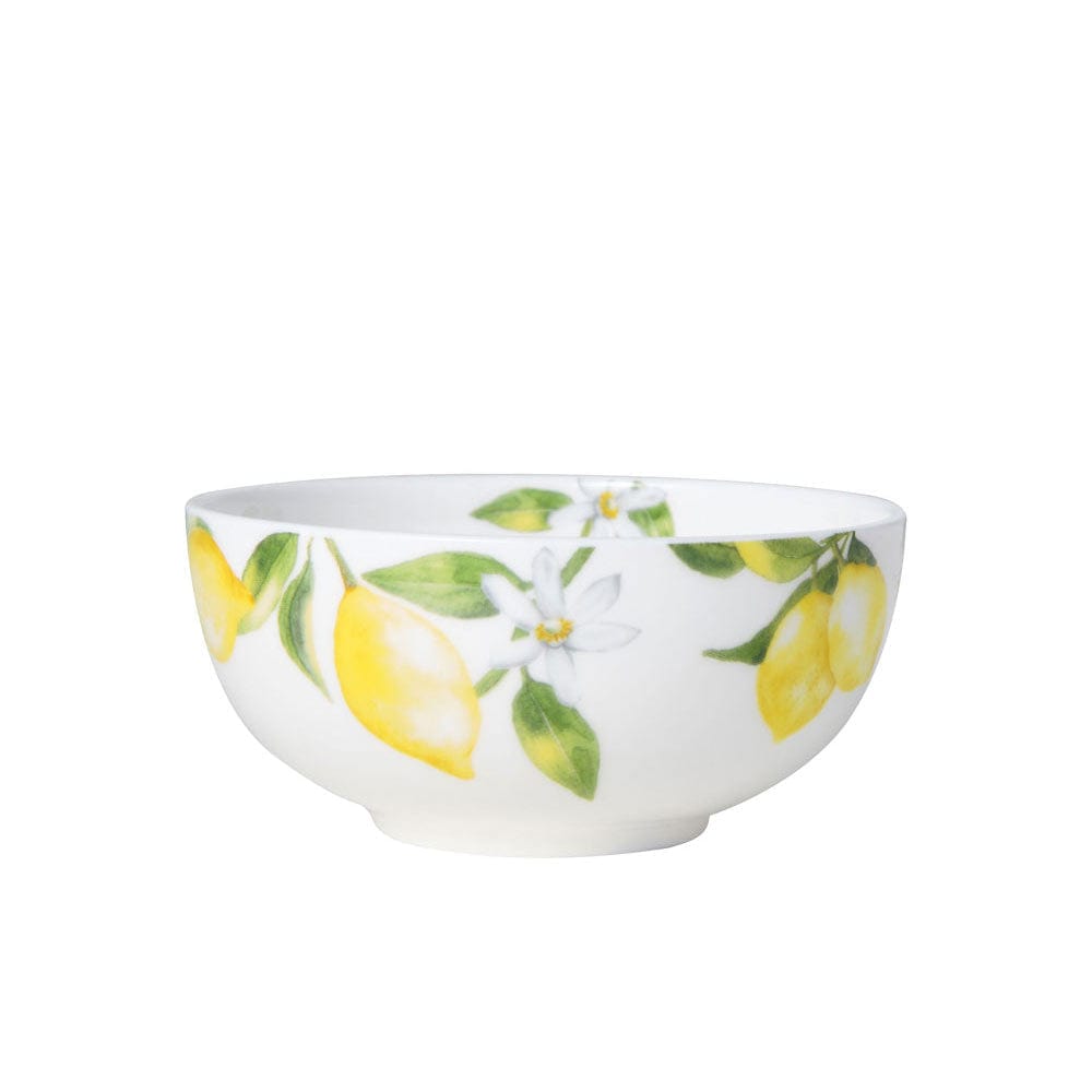 4-Piece Lemon Fruit Bowl Set - Durable Ceramic Serving Bowls for Kitchen, Dining & Party Decor - Perfect for Salads, Snacks & Centerpieces
