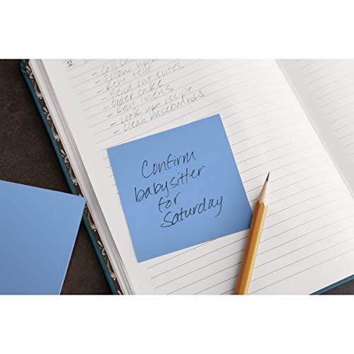 Super Sticky Notes 3x3 Inch, 18 Pads 90 Sheets - Strong Adhesive for School & Office